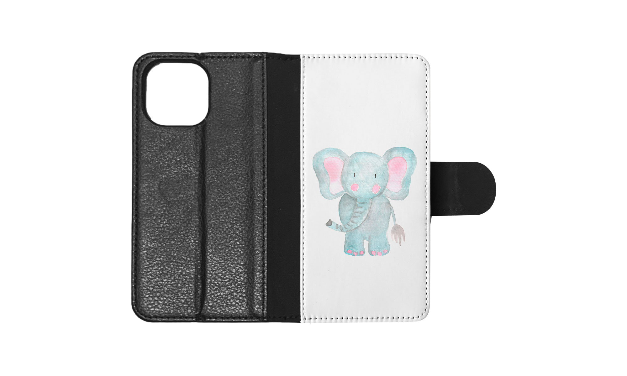 FLIP CASE FOR APPLE IPHONE|WATERCOLOR ELEPHANT - Picture 84 of 193