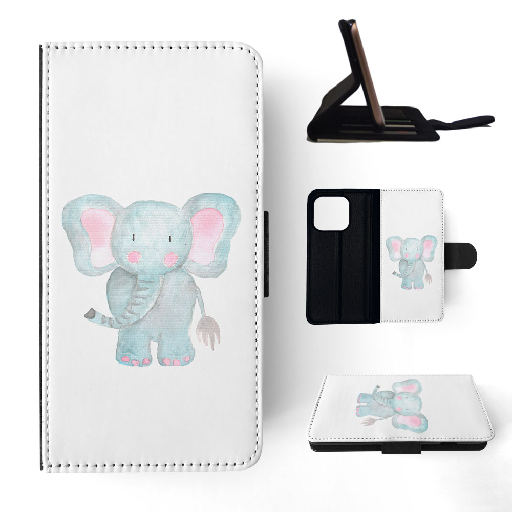 FLIP CASE FOR APPLE IPHONE|WATERCOLOR ELEPHANT - Picture 71 of 193