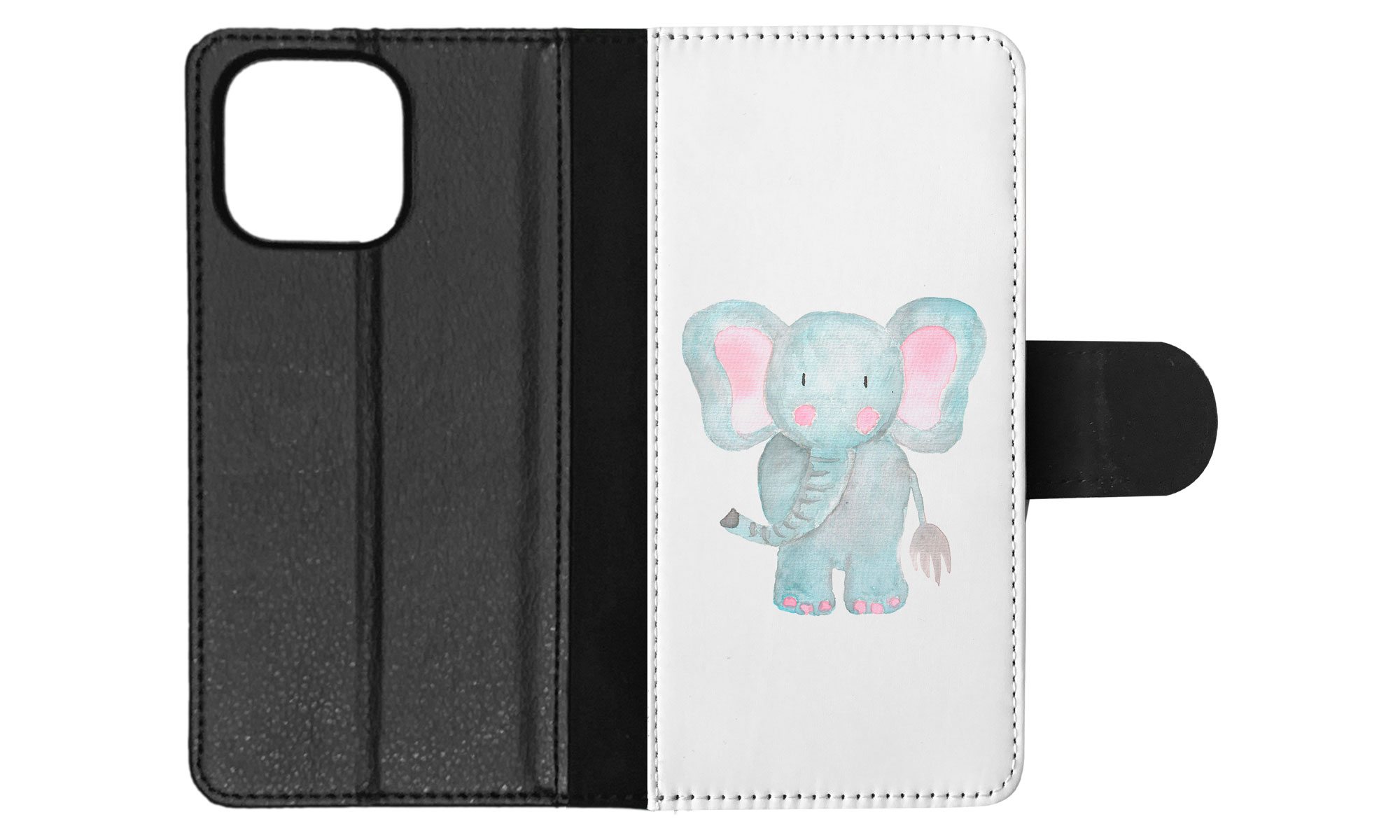 FLIP CASE FOR APPLE IPHONE|WATERCOLOR ELEPHANT - Picture 69 of 193