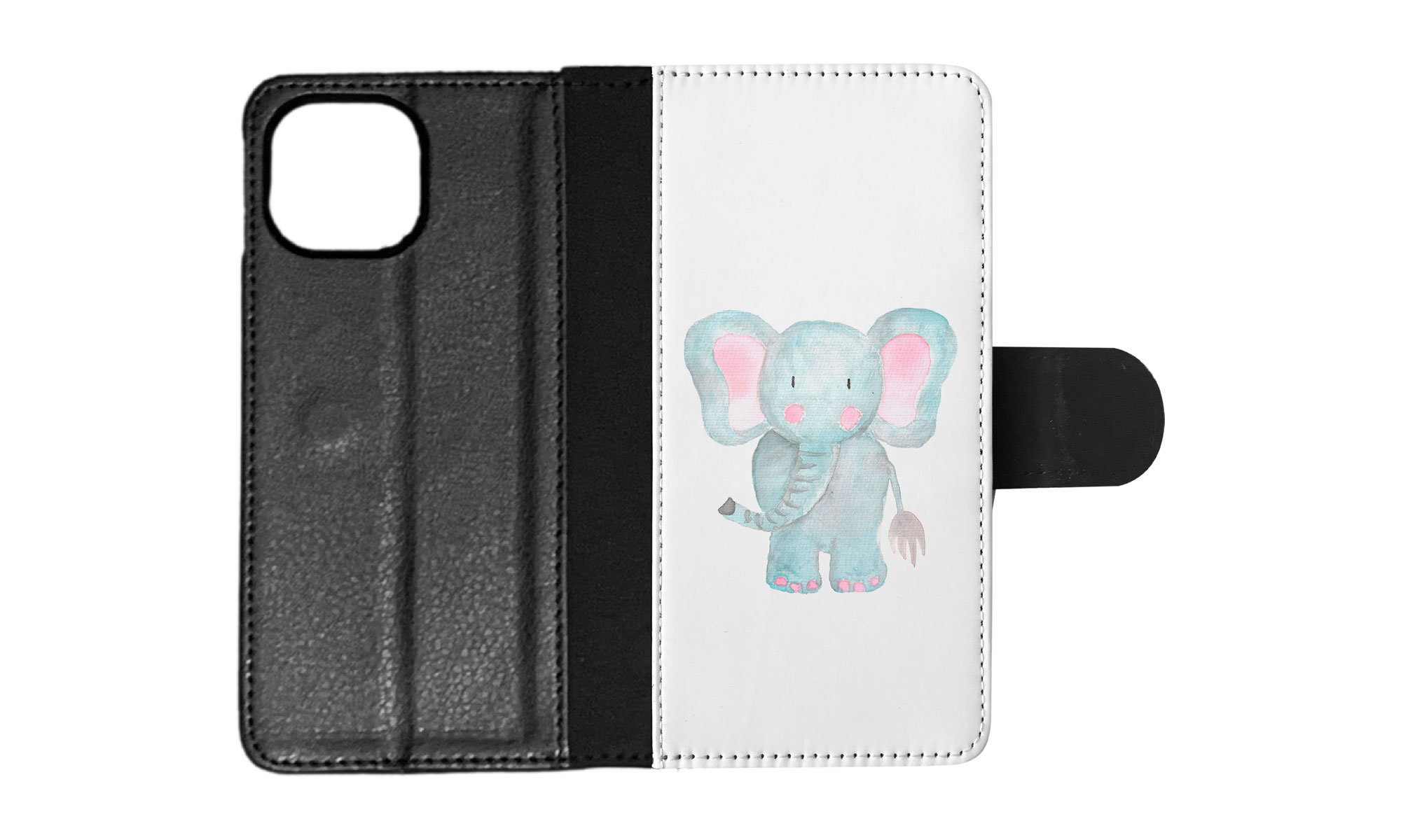FLIP CASE FOR APPLE IPHONE|WATERCOLOR ELEPHANT - Picture 64 of 193