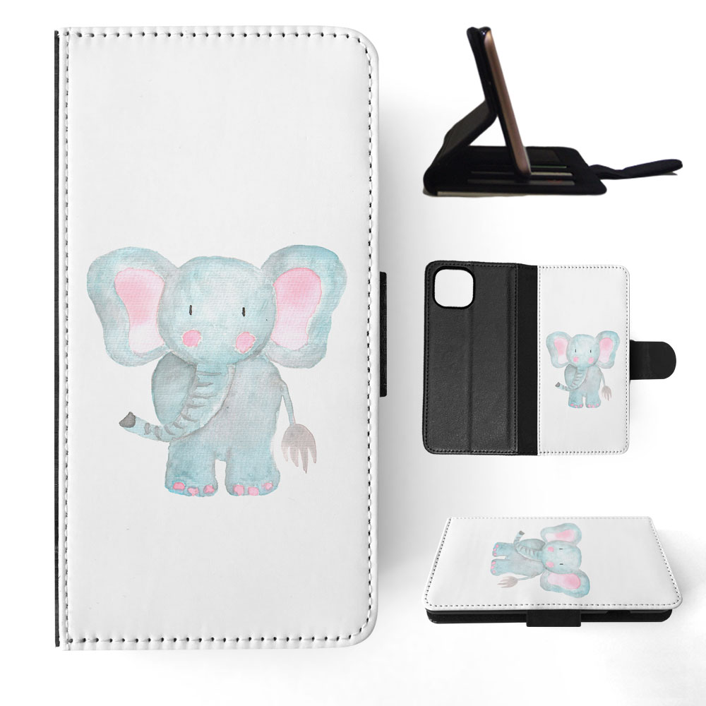 FLIP CASE FOR APPLE IPHONE|WATERCOLOR ELEPHANT - Picture 56 of 193