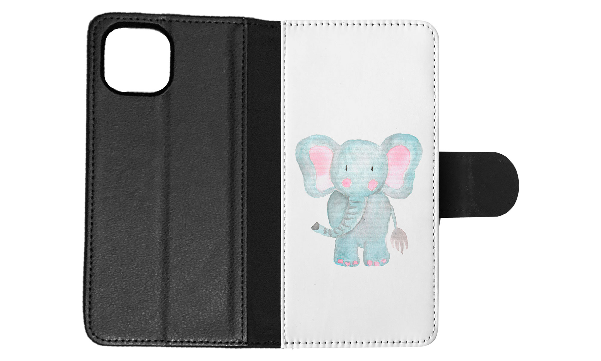 FLIP CASE FOR APPLE IPHONE|WATERCOLOR ELEPHANT - Picture 59 of 193
