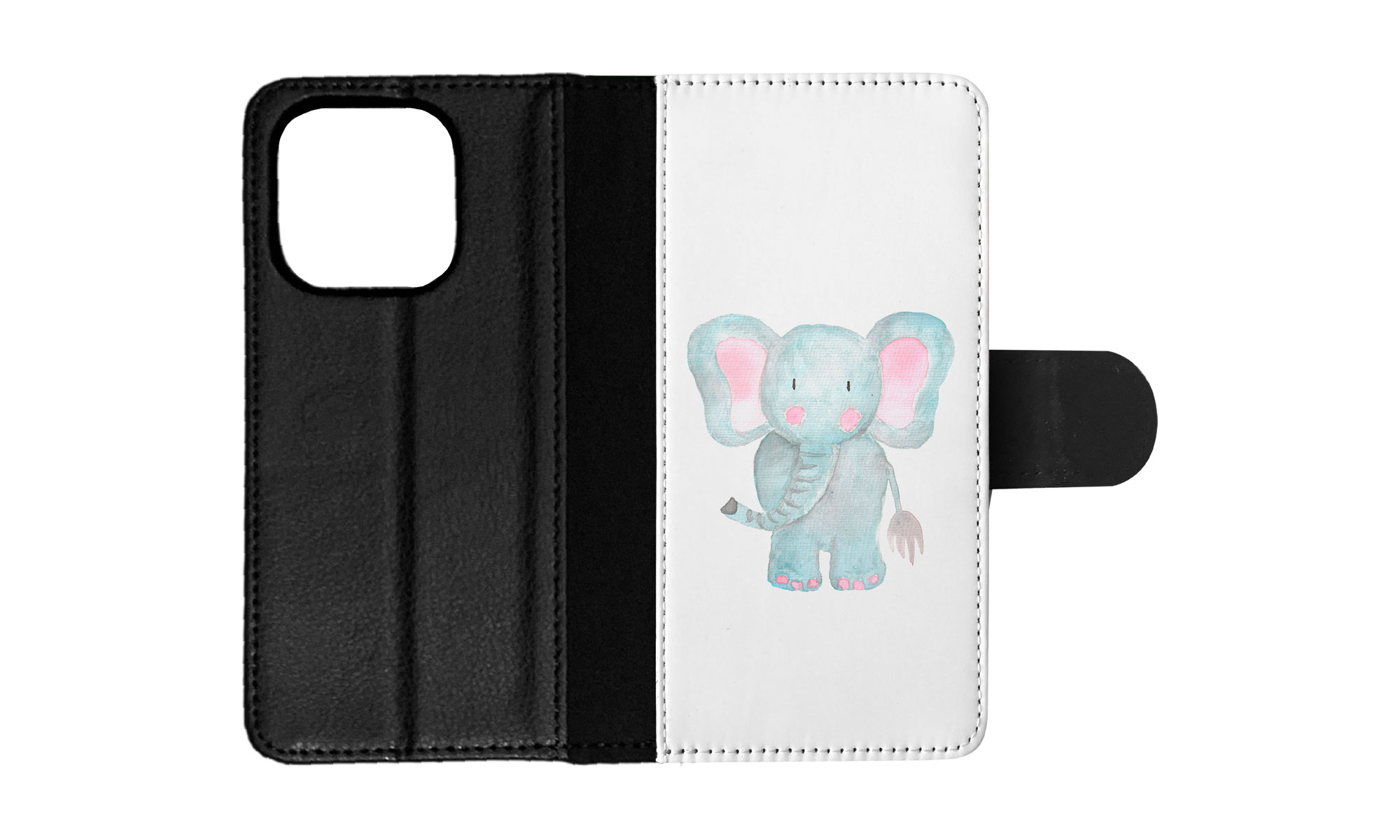 FLIP CASE FOR APPLE IPHONE|WATERCOLOR ELEPHANT - Picture 54 of 193