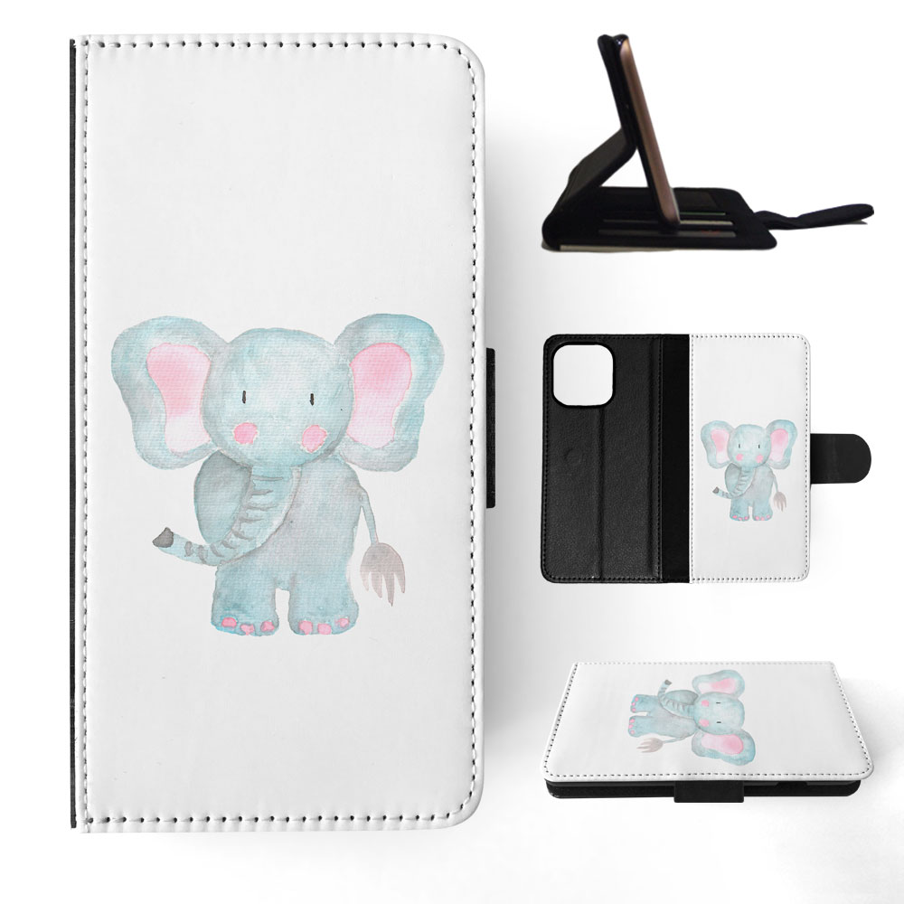 FLIP CASE FOR APPLE IPHONE|WATERCOLOR ELEPHANT - Picture 46 of 193