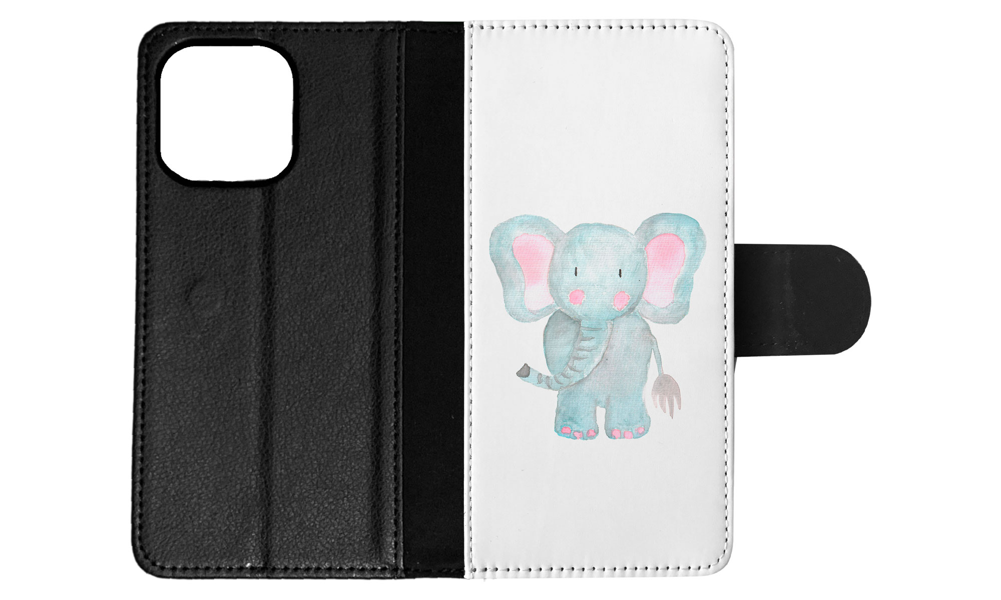 FLIP CASE FOR APPLE IPHONE|WATERCOLOR ELEPHANT - Picture 49 of 193