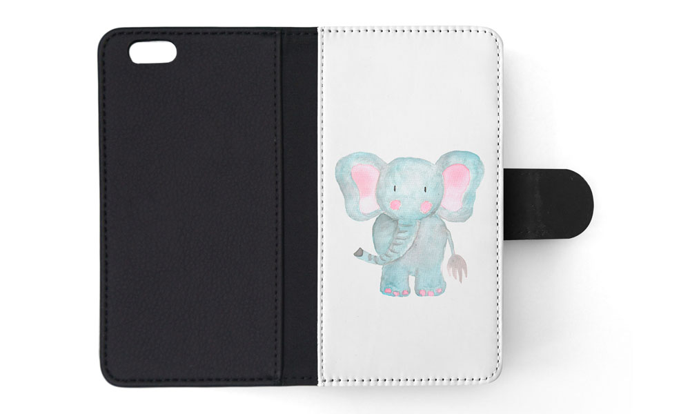 FLIP CASE FOR APPLE IPHONE|WATERCOLOR ELEPHANT - Picture 162 of 193