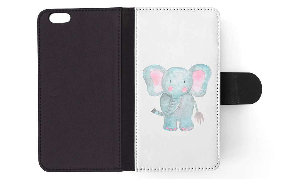 FLIP CASE FOR APPLE IPHONE|WATERCOLOR ELEPHANT - Picture 152 of 193