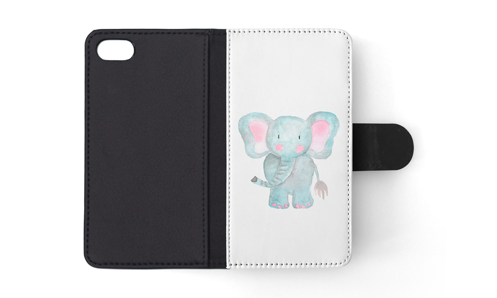 FLIP CASE FOR APPLE IPHONE|WATERCOLOR ELEPHANT - Picture 137 of 193