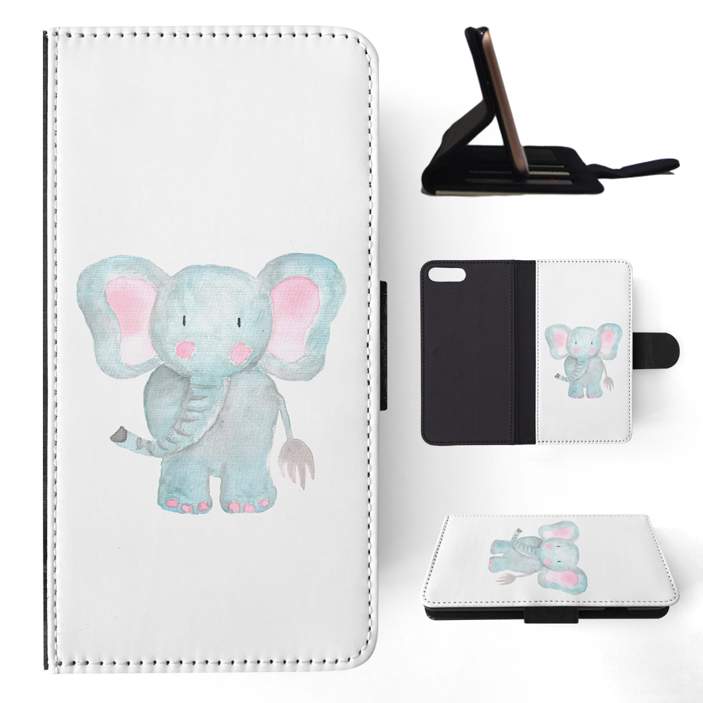 FLIP CASE FOR APPLE IPHONE|WATERCOLOR ELEPHANT - Picture 129 of 193