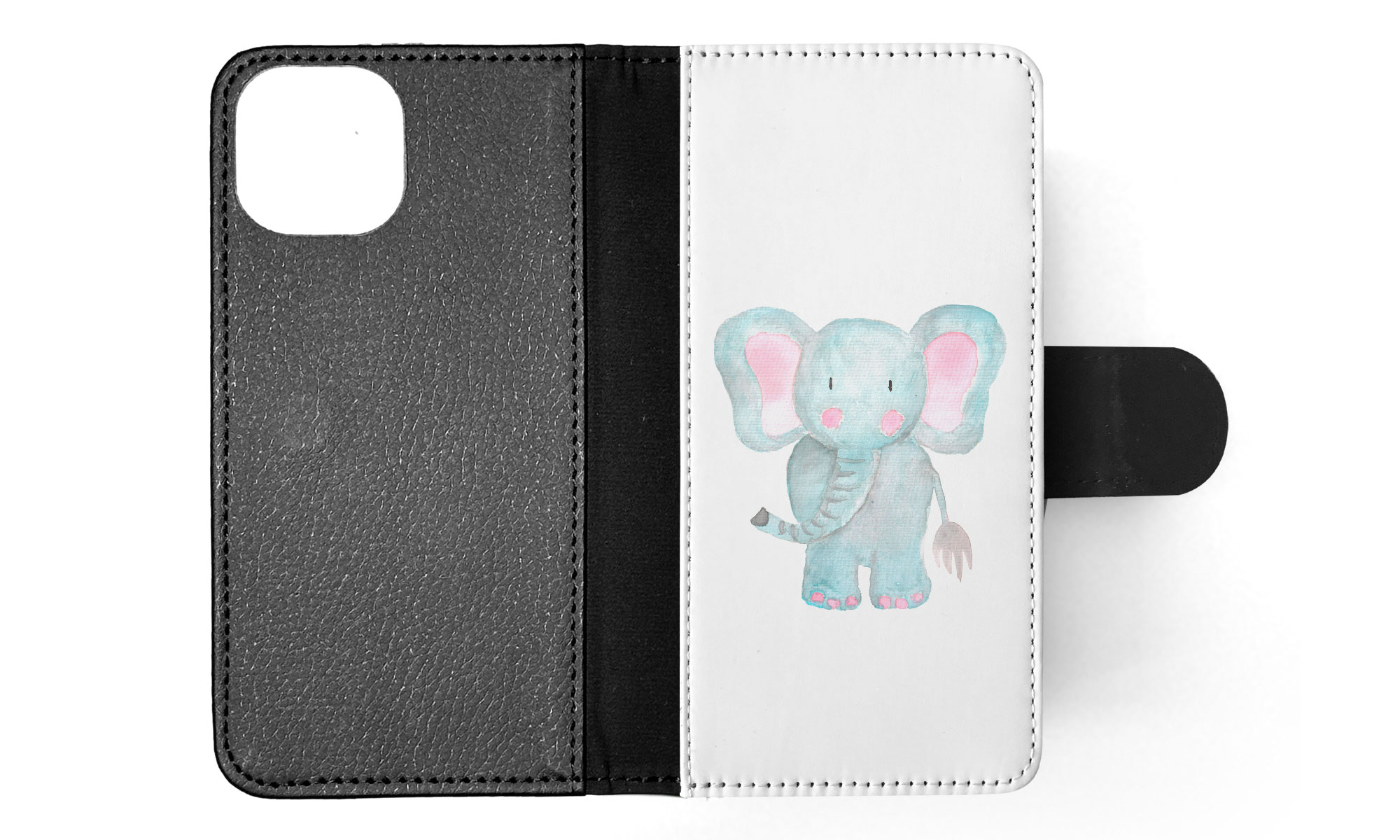 FLIP CASE FOR APPLE IPHONE|WATERCOLOR ELEPHANT - Picture 44 of 193