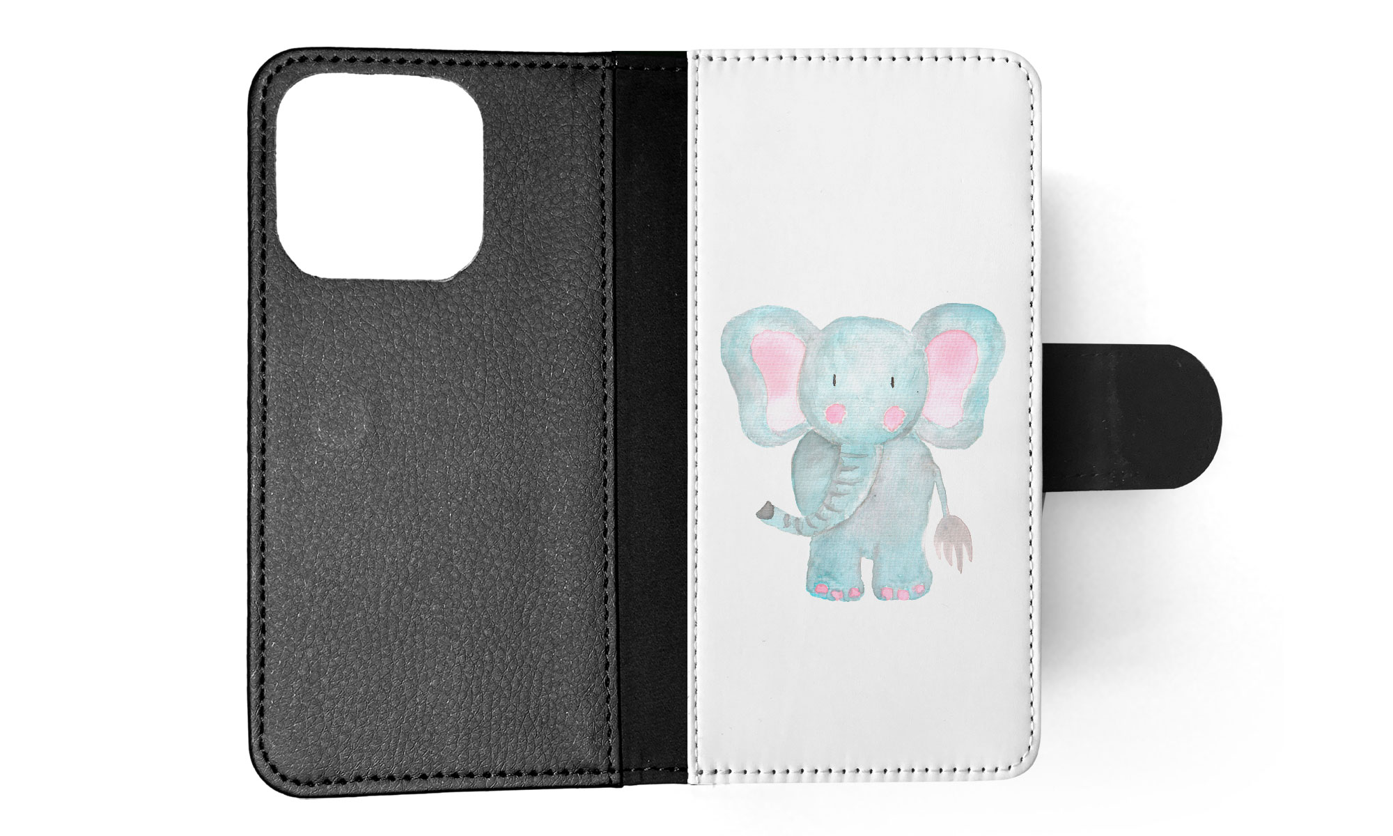 FLIP CASE FOR APPLE IPHONE|WATERCOLOR ELEPHANT - Picture 34 of 193