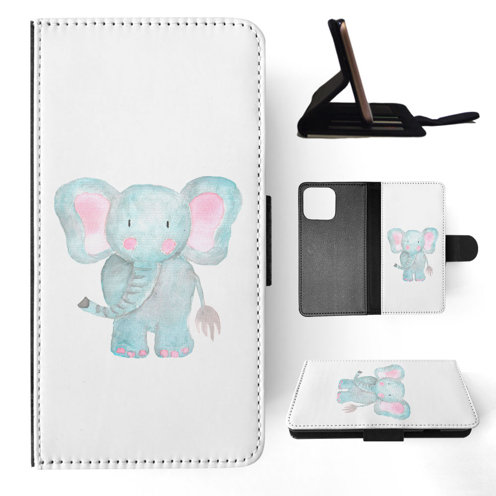 FLIP CASE FOR APPLE IPHONE|WATERCOLOR ELEPHANT - Picture 26 of 193