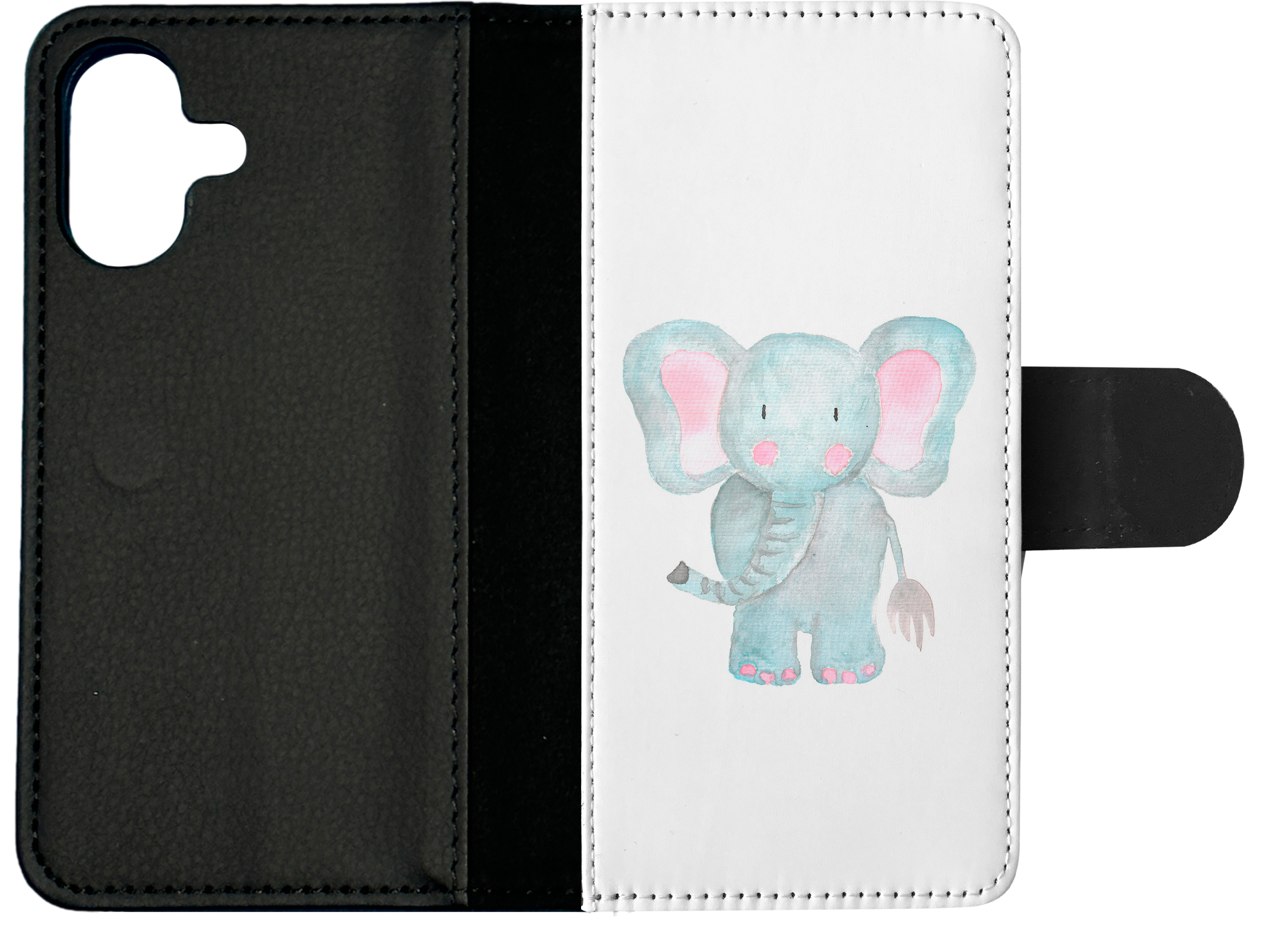 FLIP CASE FOR APPLE IPHONE|WATERCOLOR ELEPHANT - Picture 24 of 193