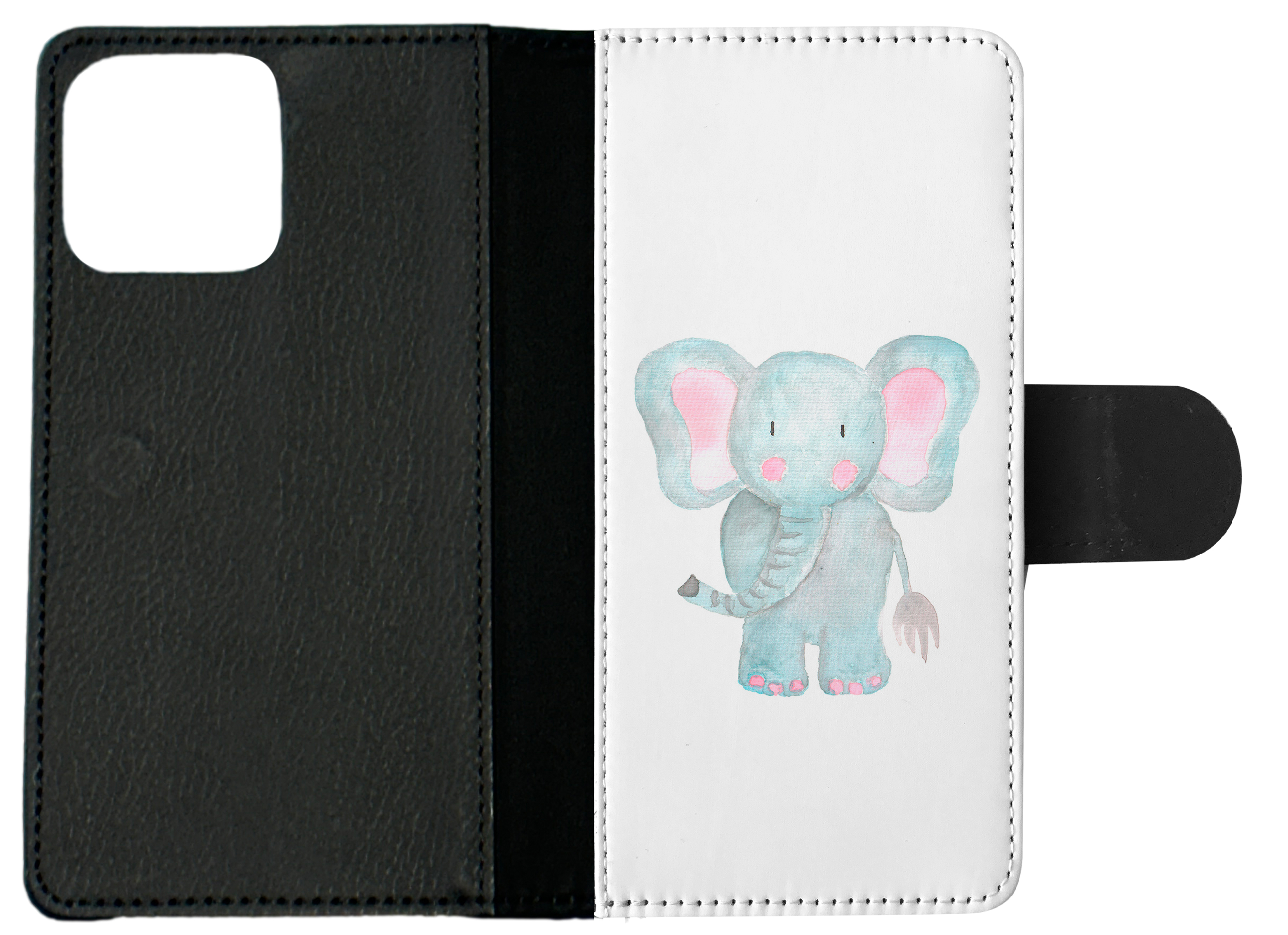 FLIP CASE FOR APPLE IPHONE|WATERCOLOR ELEPHANT - Picture 9 of 193