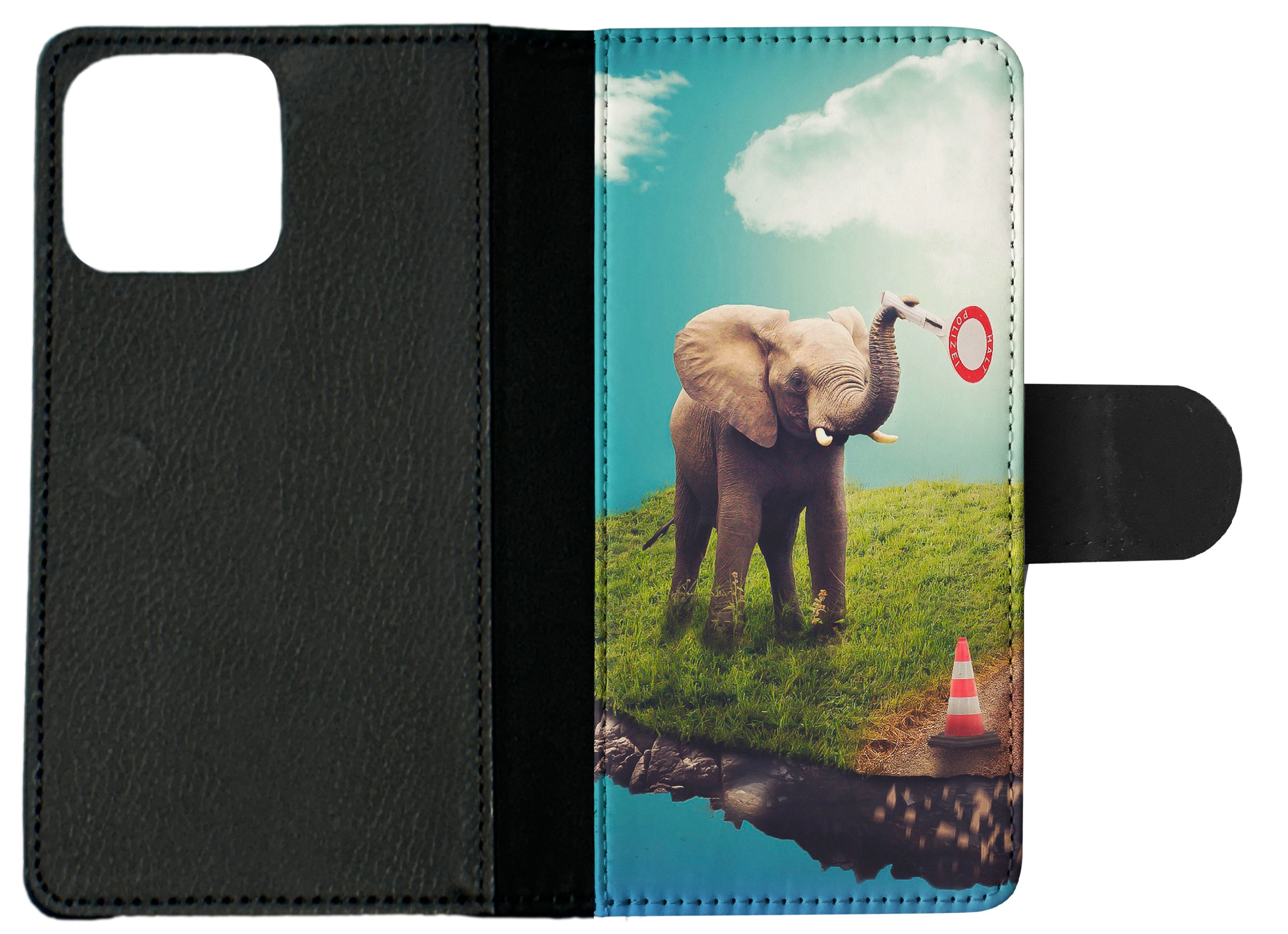 FLIP CASE FOR APPLE IPHONE|ELEPHANT 9 - Picture 9 of 193