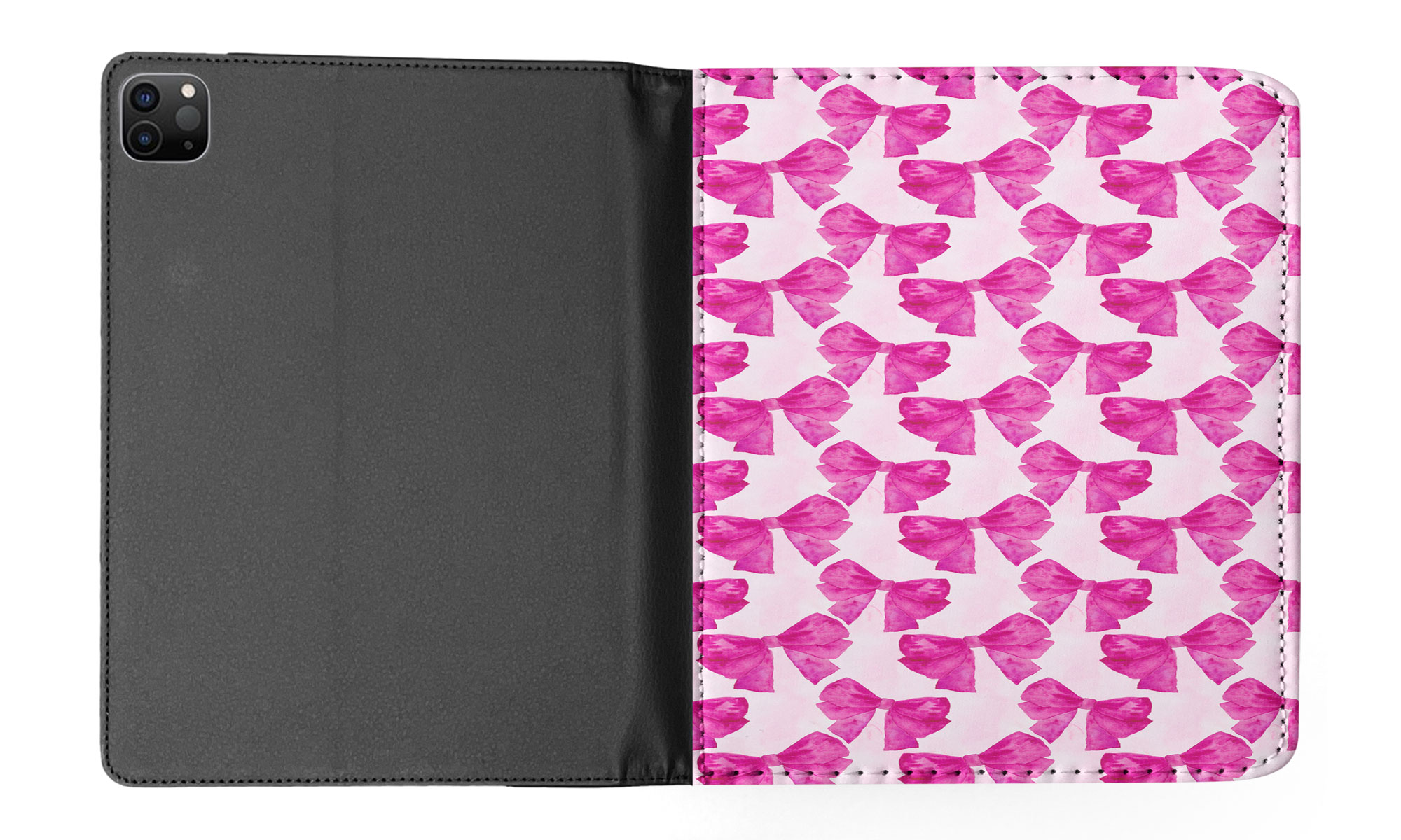 CASE COVER FOR APPLE IPAD|FASHION PINK BOW TIE PATTERN - Bild 39 von 55