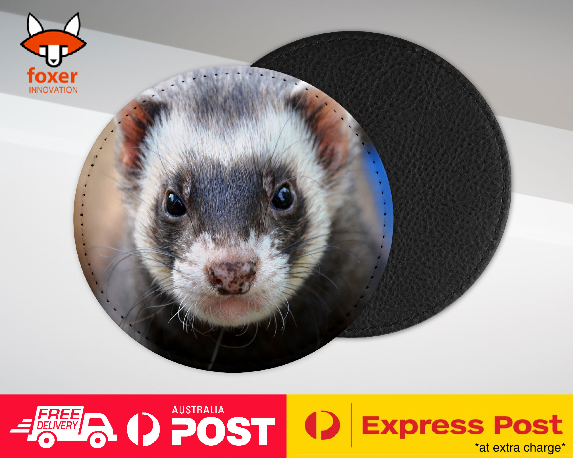 COASTER COFFEE DRINKING MAT|FERRETS PET ANIMAL 7