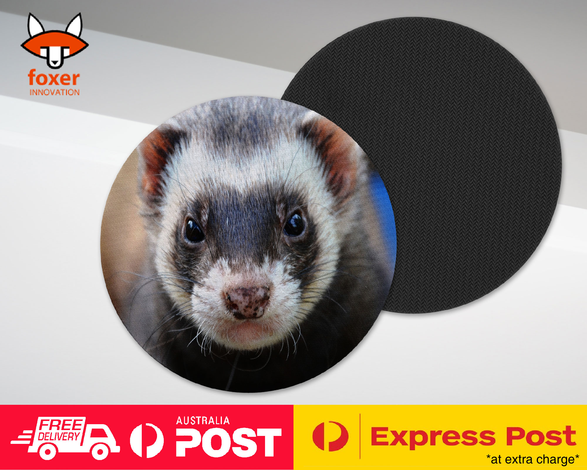 COASTER COFFEE DRINKING MAT|FERRETS PET ANIMAL 7