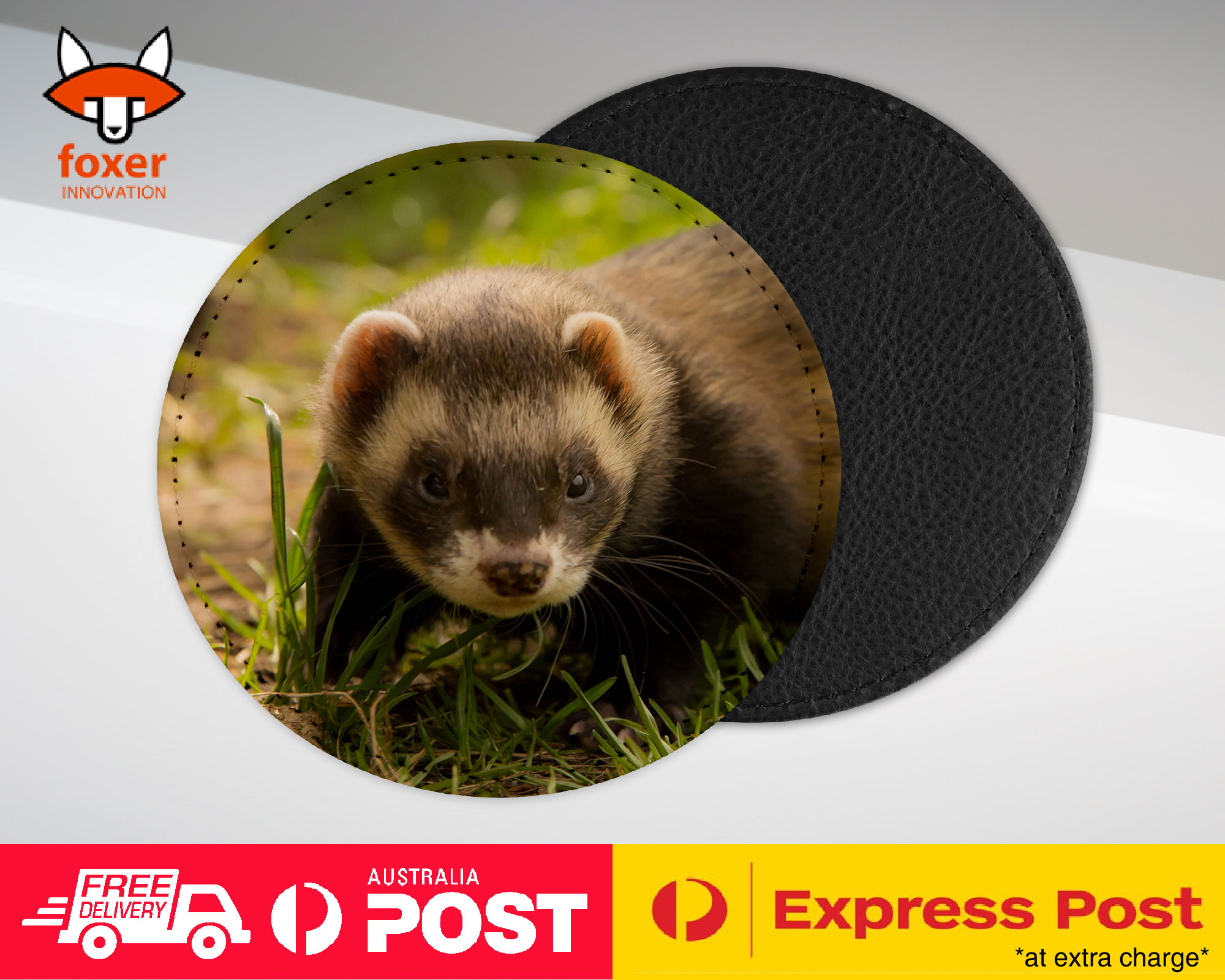 COASTER COFFEE DRINKING MAT|FERRETS PET ANIMAL 8