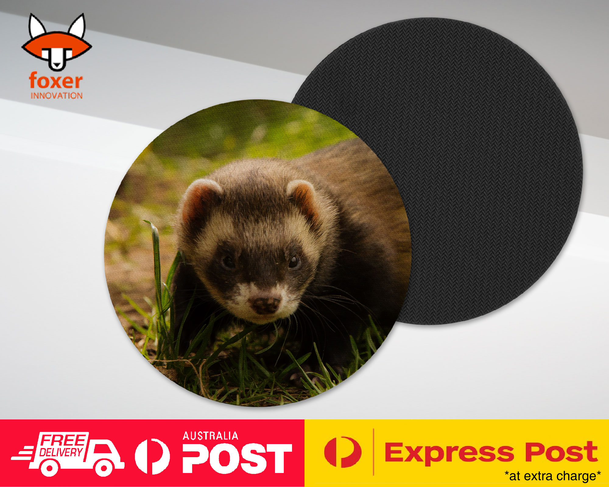 COASTER COFFEE DRINKING MAT|FERRETS PET ANIMAL 8