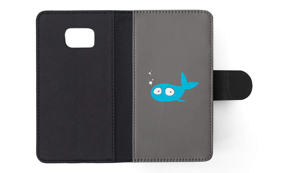 FLIP CASE FOR SAMSUNG GALAXY|MINIMALIST FISH - Picture 119 of 120