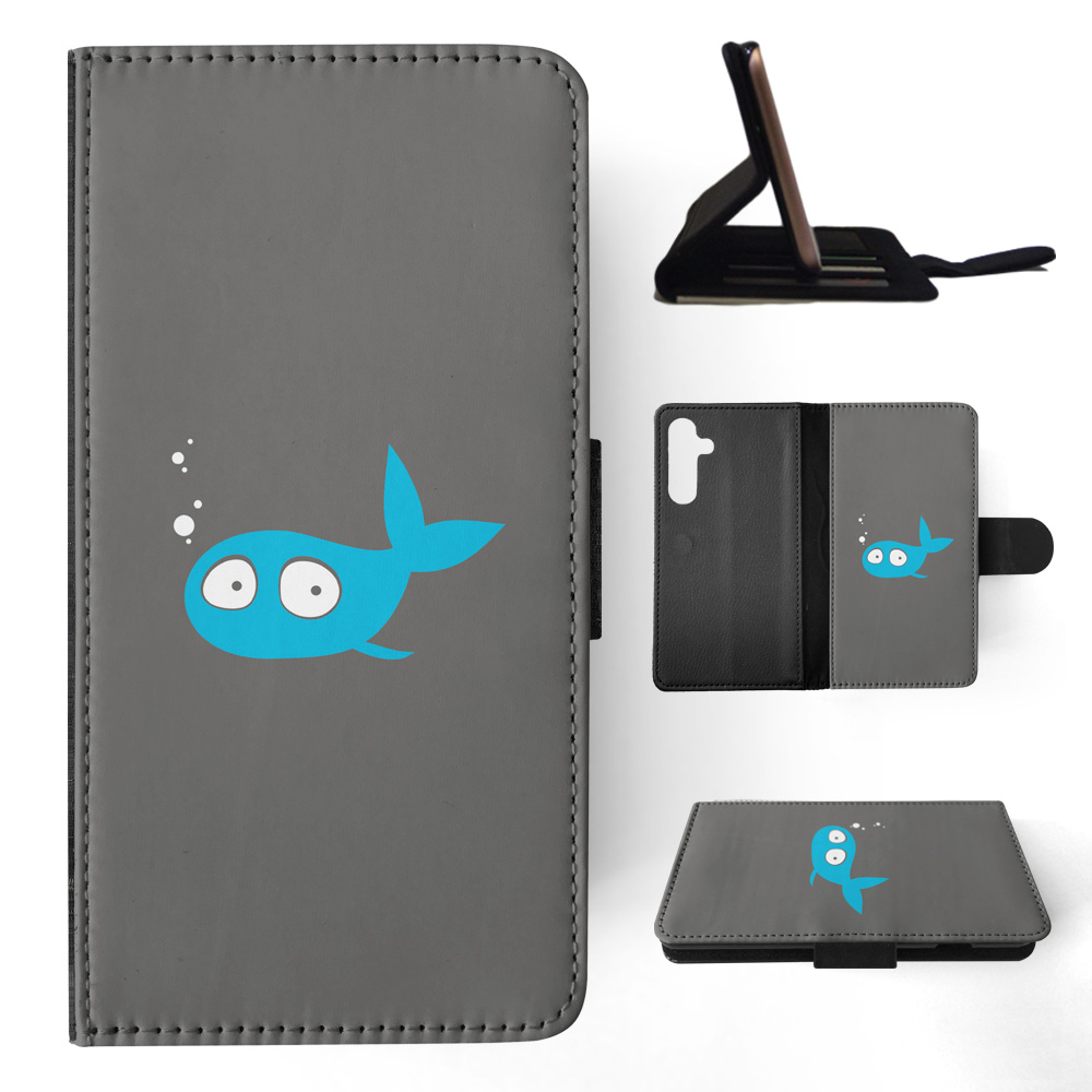 FLIP CASE FOR SAMSUNG GALAXY|MINIMALIST FISH - Picture 11 of 120