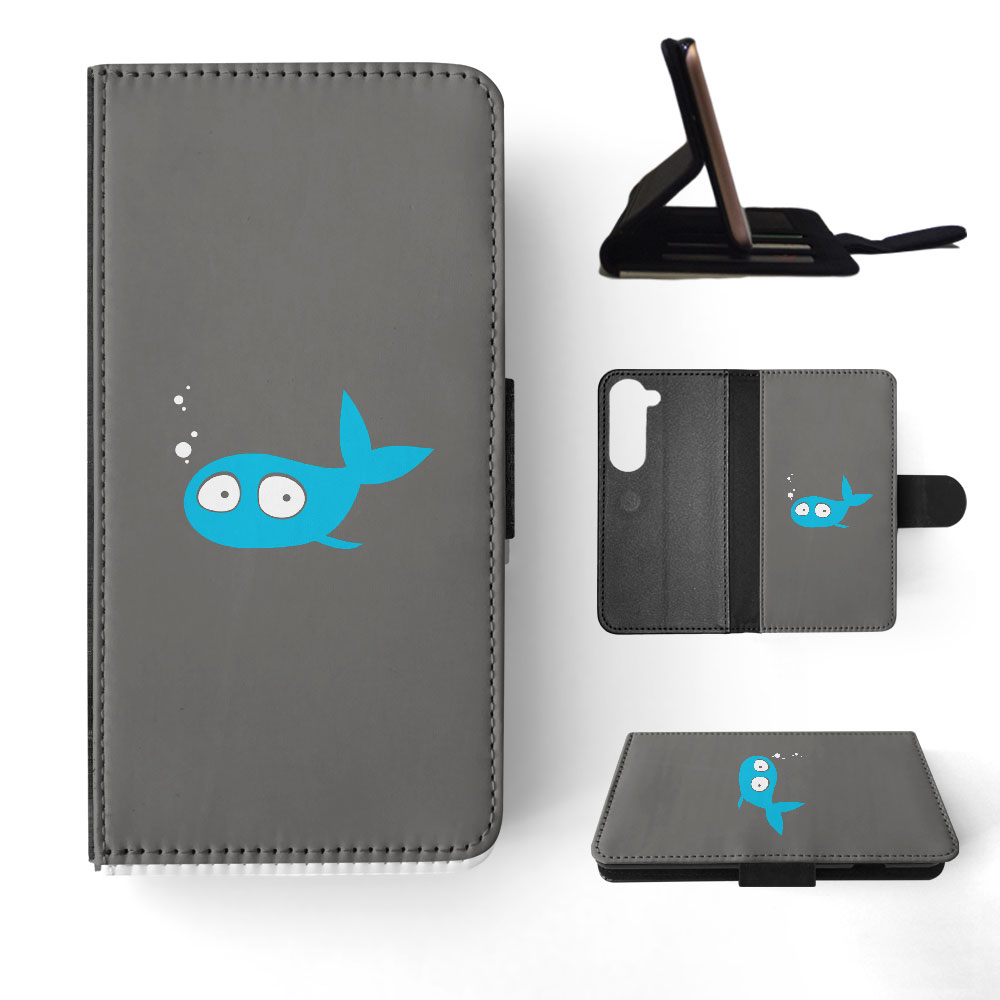 FLIP CASE FOR SAMSUNG GALAXY|MINIMALIST FISH - Picture 31 of 120