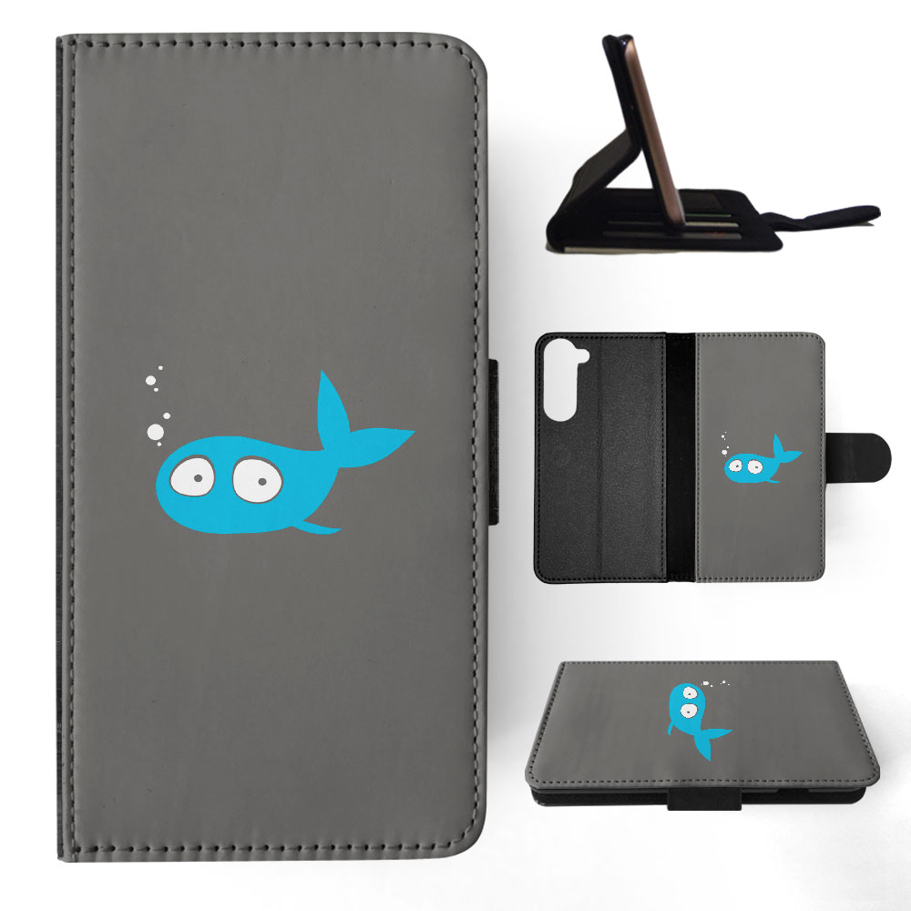 FLIP CASE FOR SAMSUNG GALAXY|MINIMALIST FISH - Picture 26 of 120