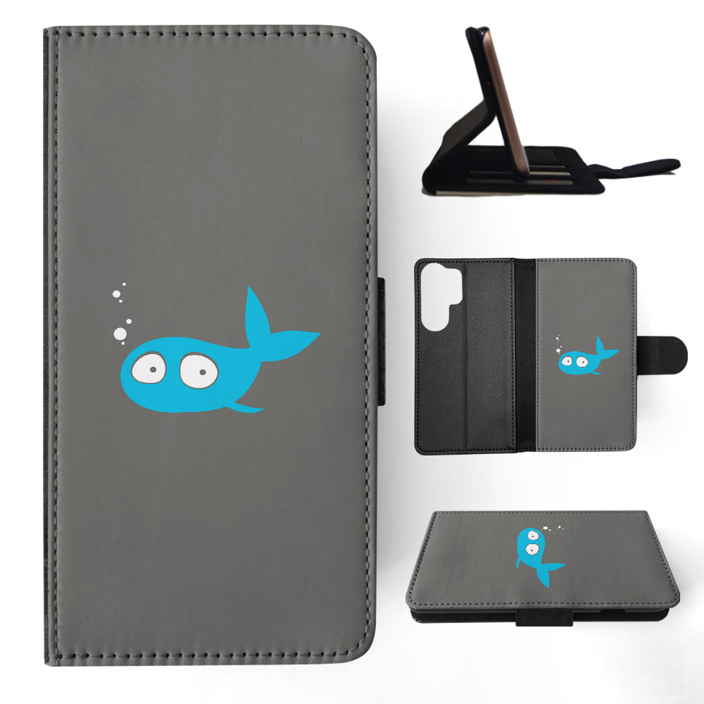 FLIP CASE FOR SAMSUNG GALAXY|MINIMALIST FISH - Picture 21 of 120