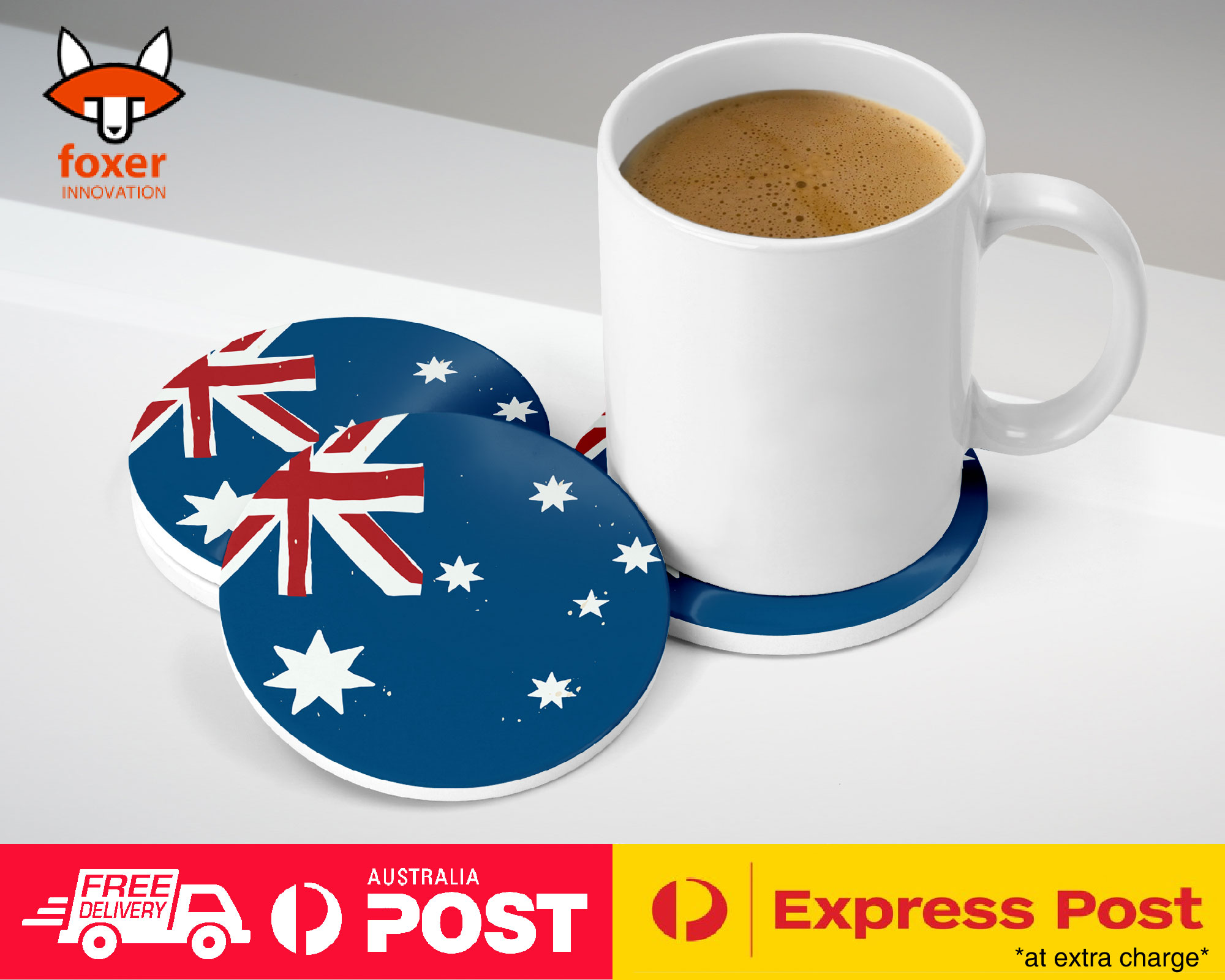 COASTER COFFEE DRINKING MAT|AUSTRALIA COUNTRY FLAG 183 - Picture 10 of 21