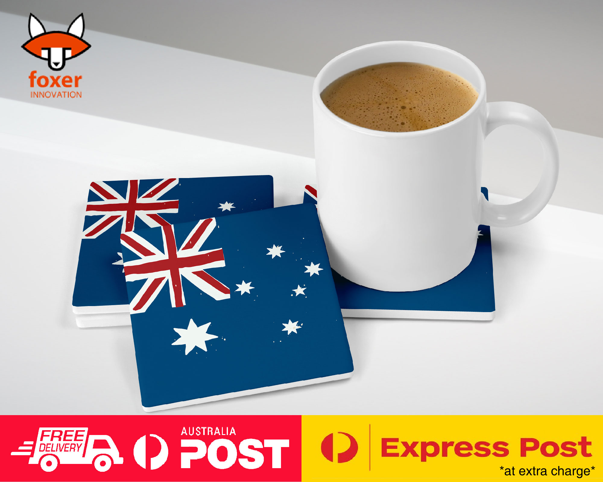 COASTER COFFEE DRINKING MAT|AUSTRALIA COUNTRY FLAG 183 - Picture 20 of 21