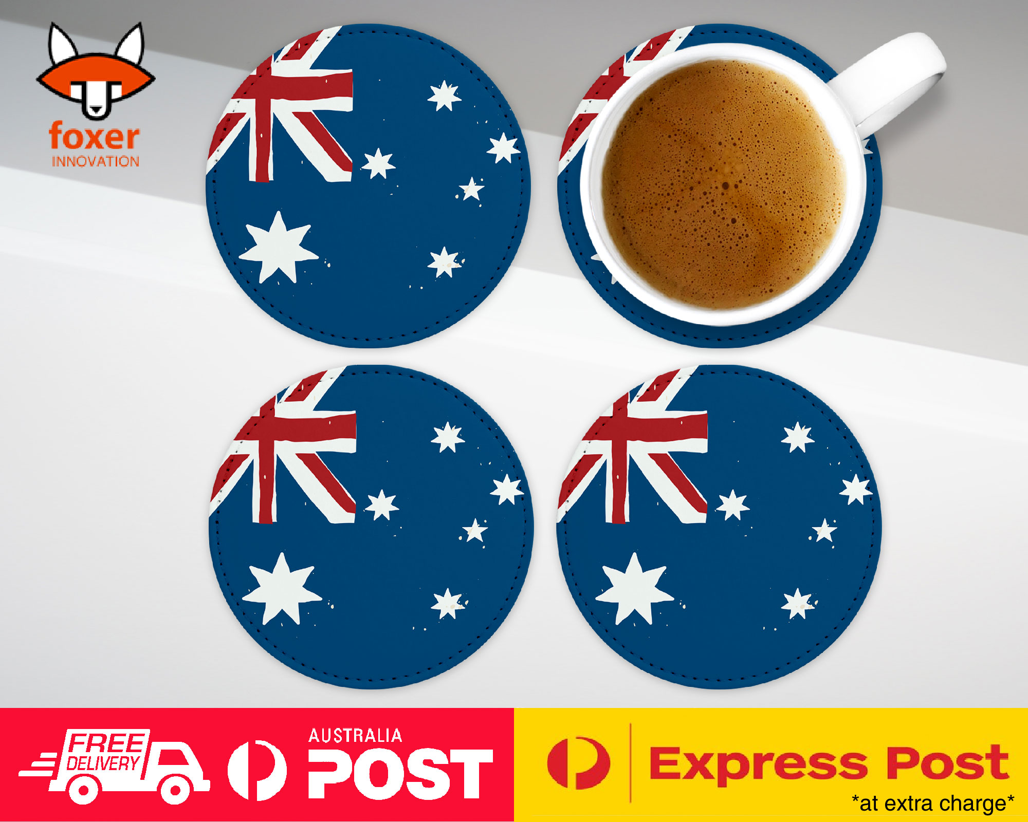 COASTER COFFEE DRINKING MAT|AUSTRALIA COUNTRY FLAG 183 - Picture 6 of 21