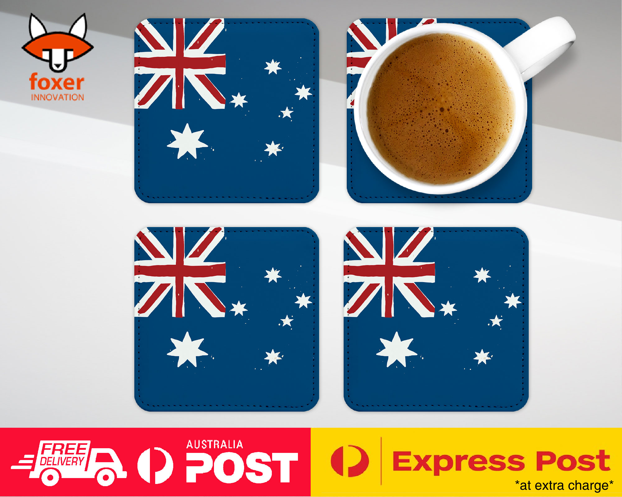 COASTER COFFEE DRINKING MAT|AUSTRALIA COUNTRY FLAG 183 - Picture 16 of 21
