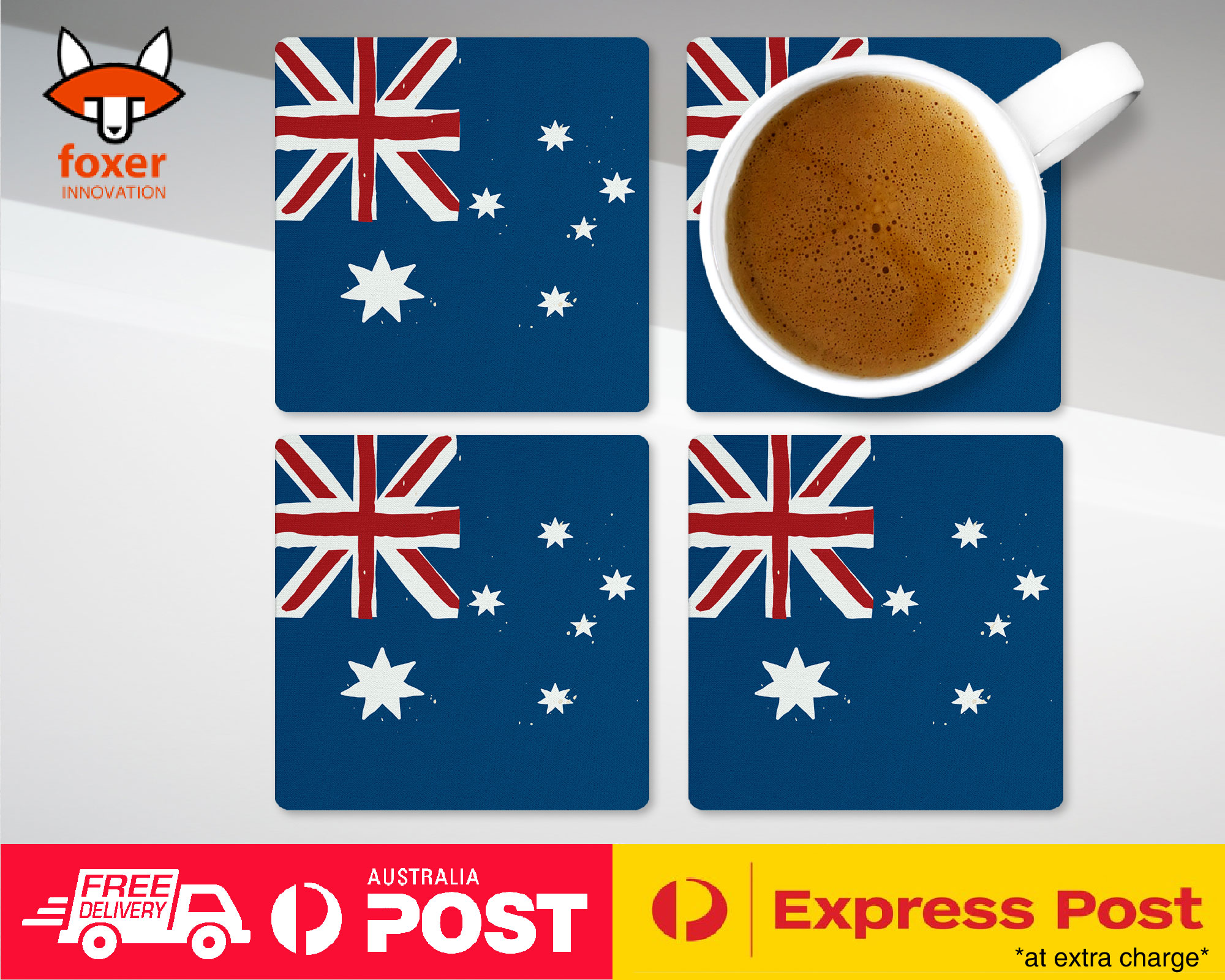 COASTER COFFEE DRINKING MAT|AUSTRALIA COUNTRY FLAG 183 - Picture 13 of 21