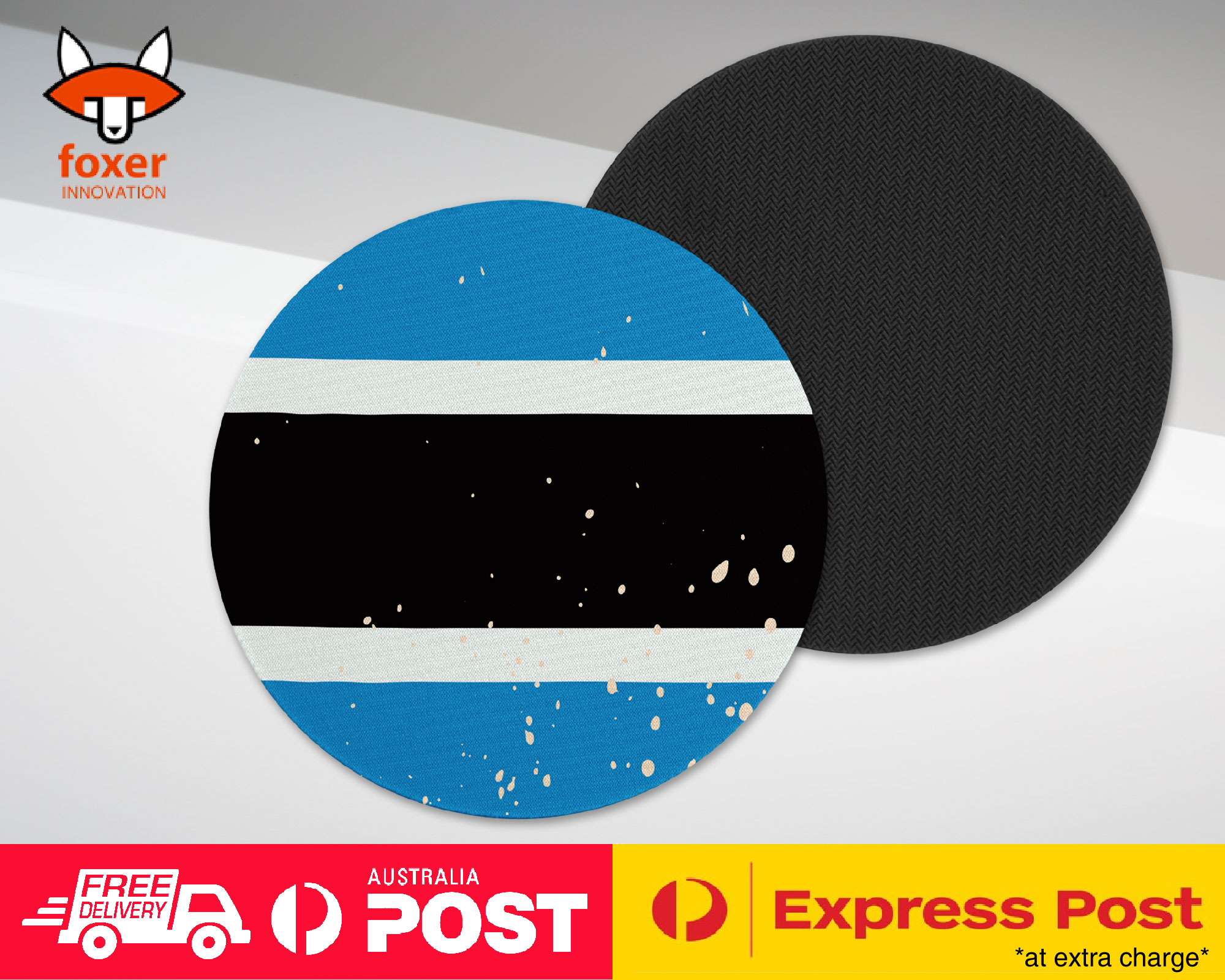 COASTER COFFEE DRINKING MAT|BOTSWANA COUNTRY FLAG 195