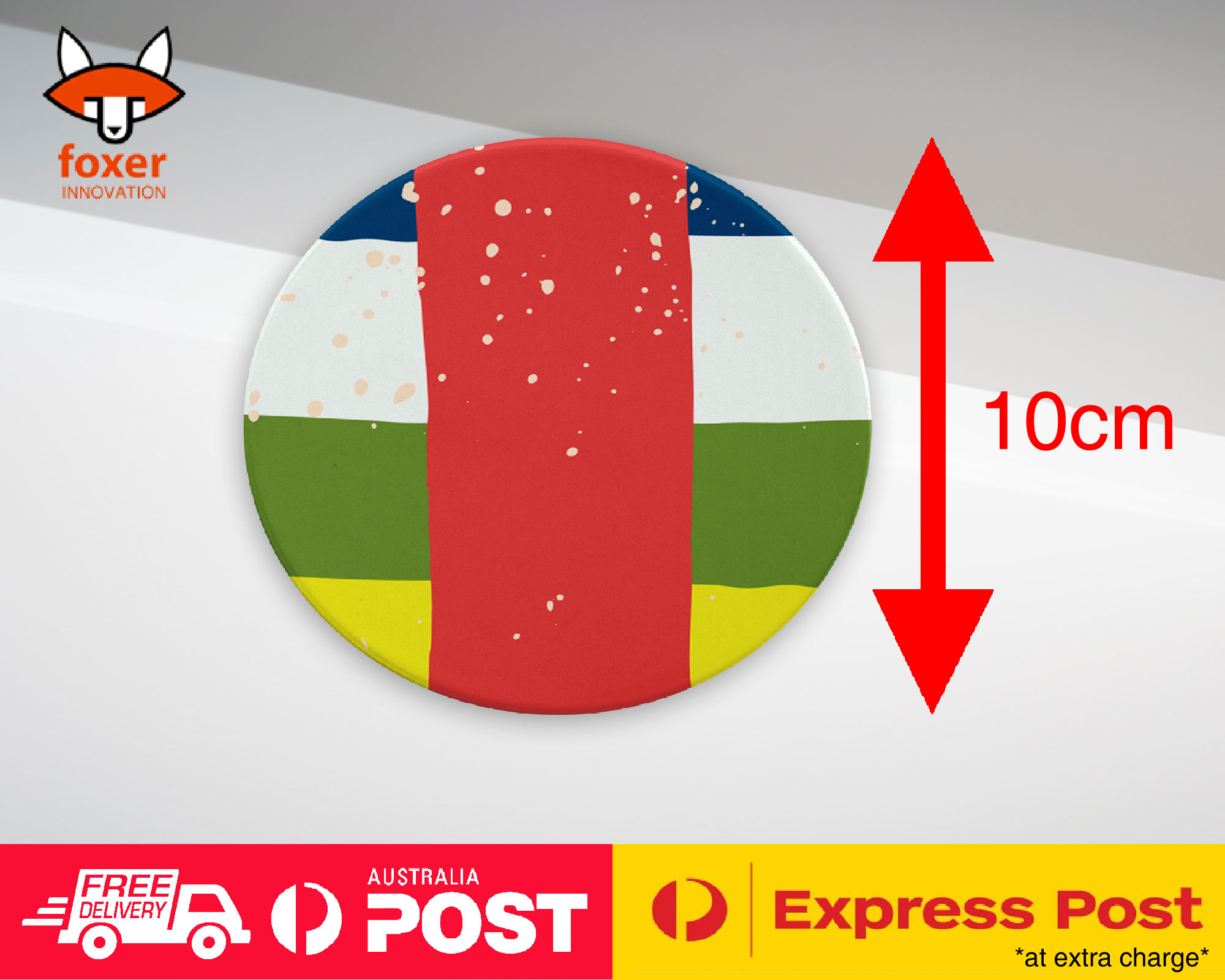 COASTER COFFEE DRINKING MAT|CENTRAL AFRICA REPUBLIC FLAG