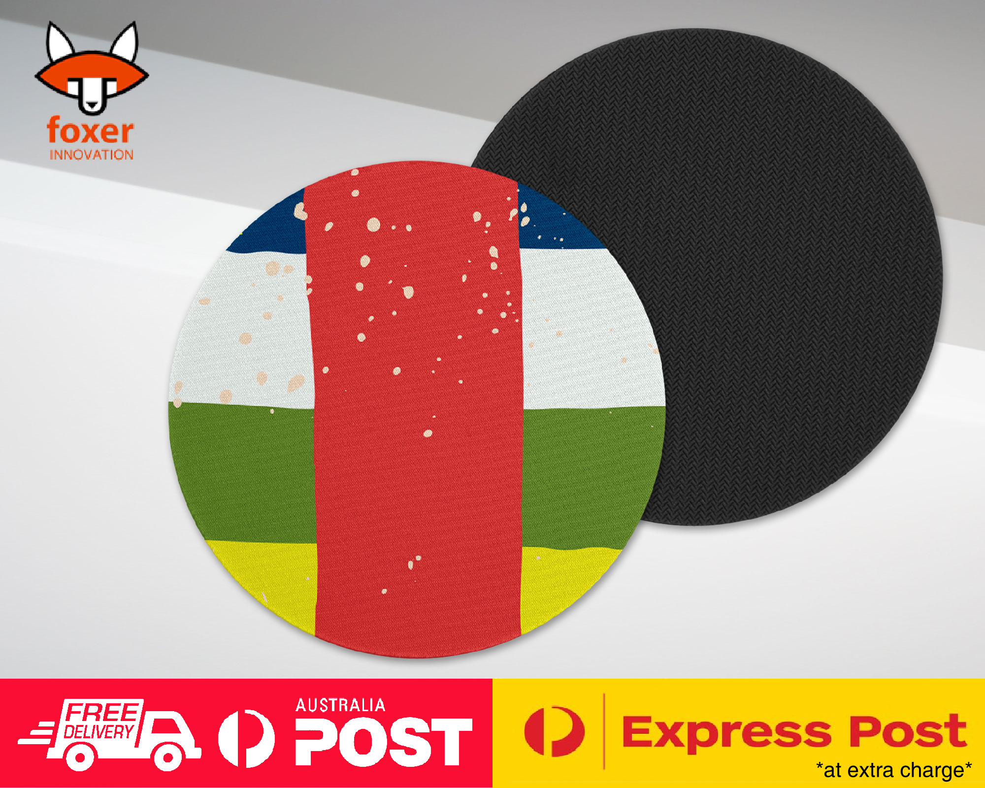 COASTER COFFEE DRINKING MAT|CENTRAL AFRICA REPUBLIC FLAG