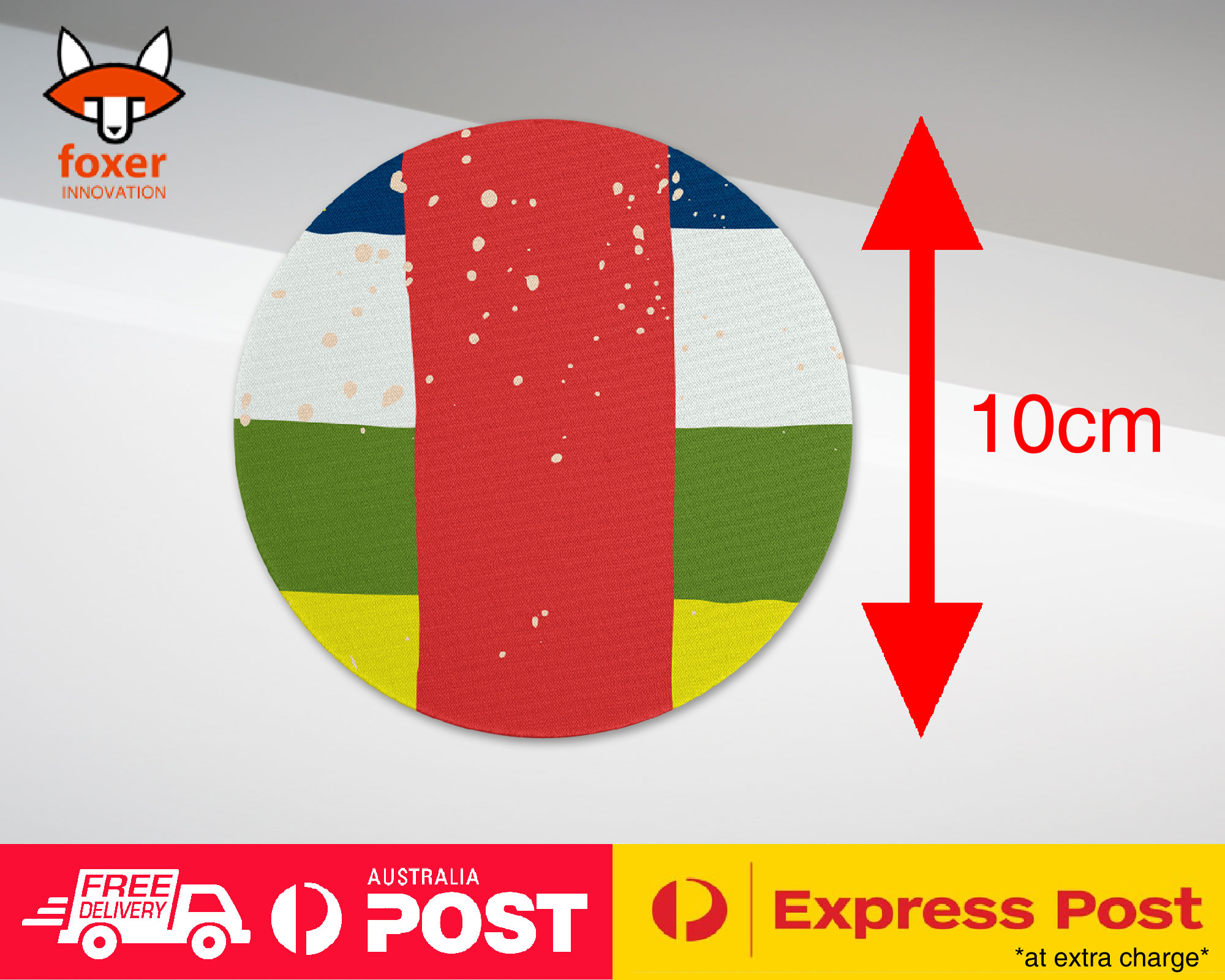 COASTER COFFEE DRINKING MAT|CENTRAL AFRICA REPUBLIC FLAG