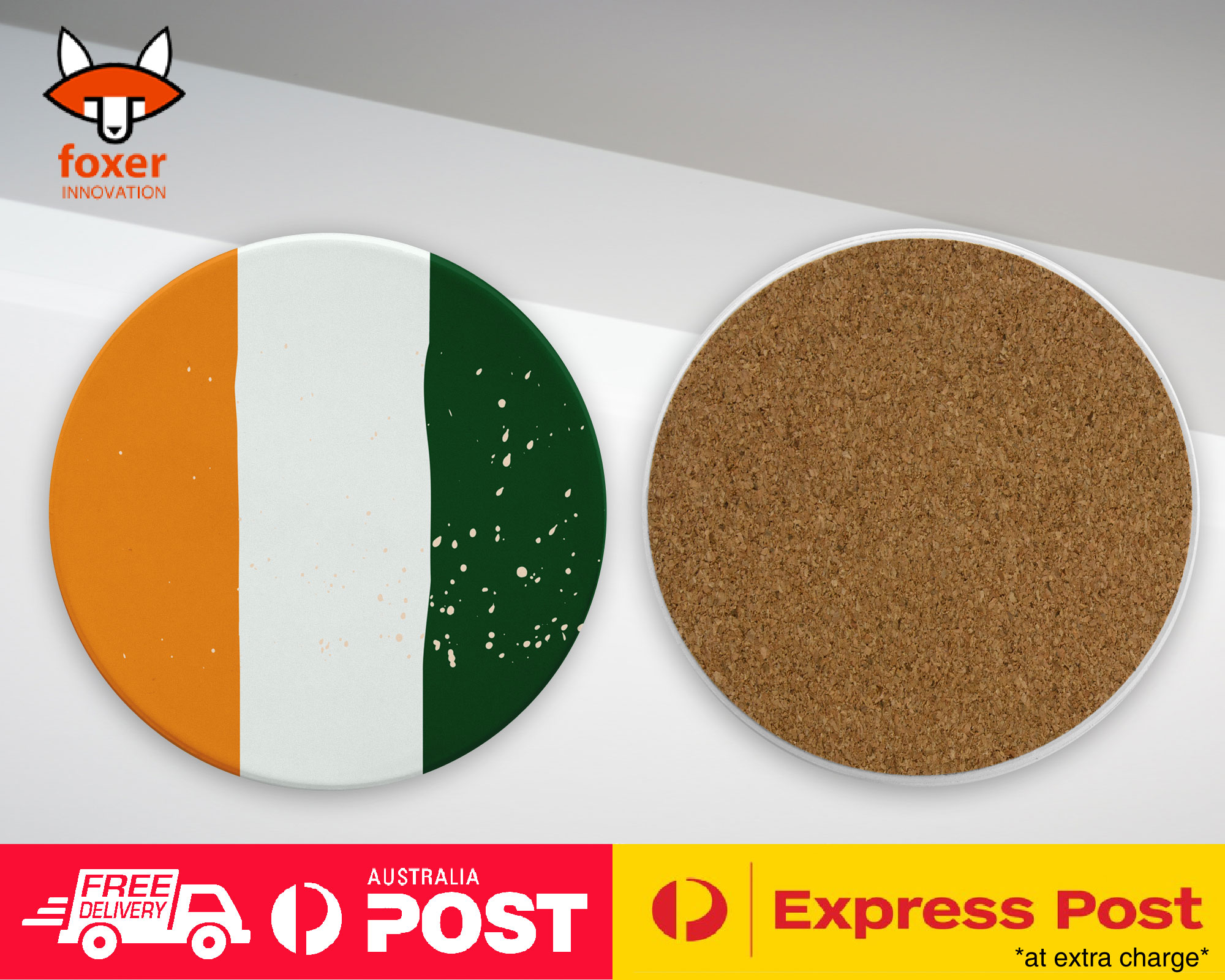 COASTER COFFEE DRINKING MAT|COTE D'IVOIRE COUNTRY FLAG
