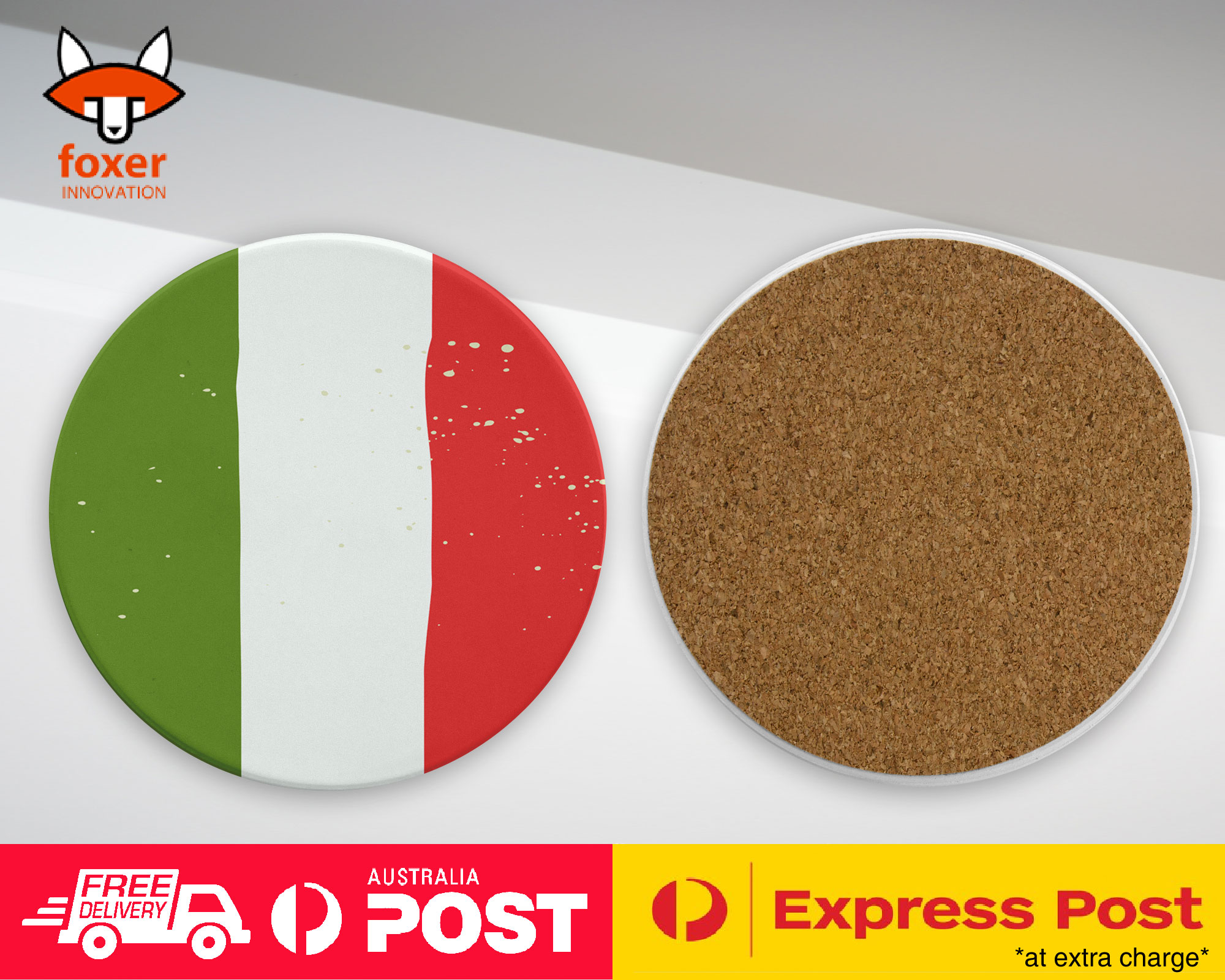 COASTER COFFEE DRINKING MAT|ITALY COUNTRY FLAG 246