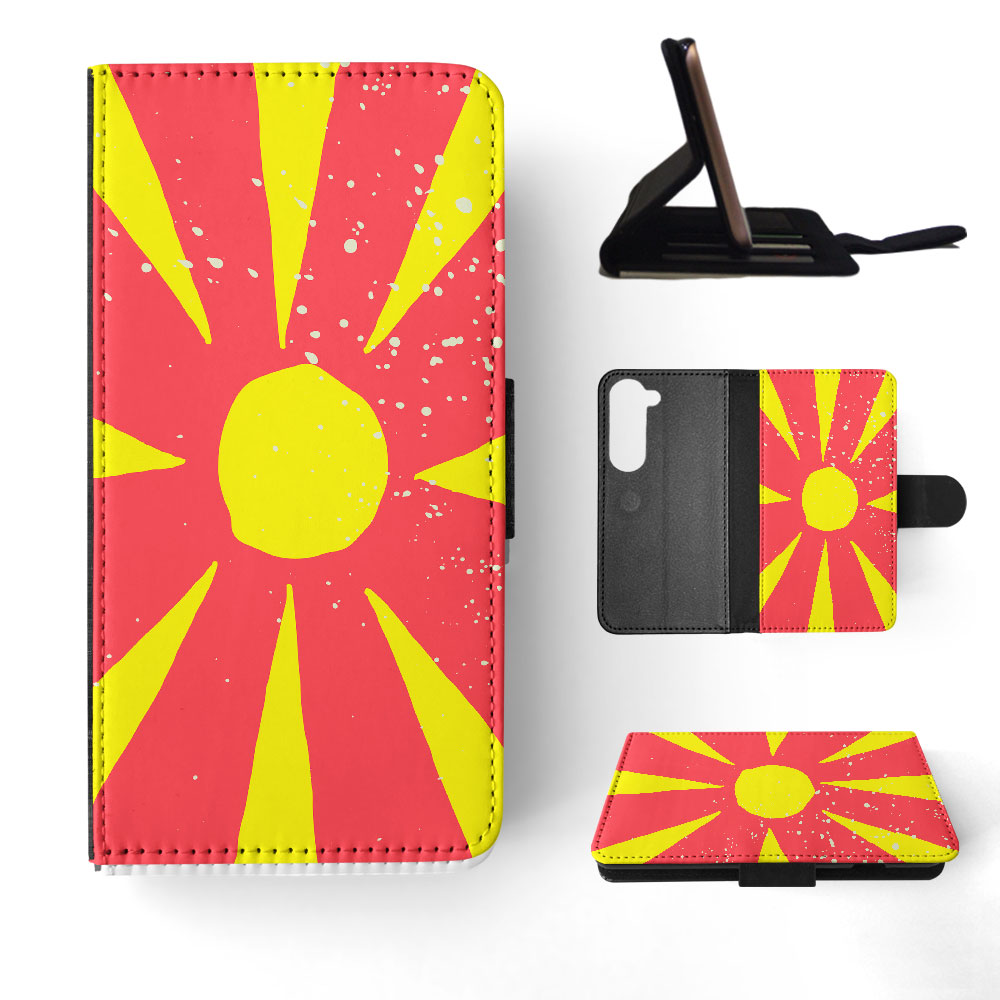FLIP CASE FOR SAMSUNG GALAXY|MACEDONIA COUNTRY FLAG 263 - Picture 31 of 120