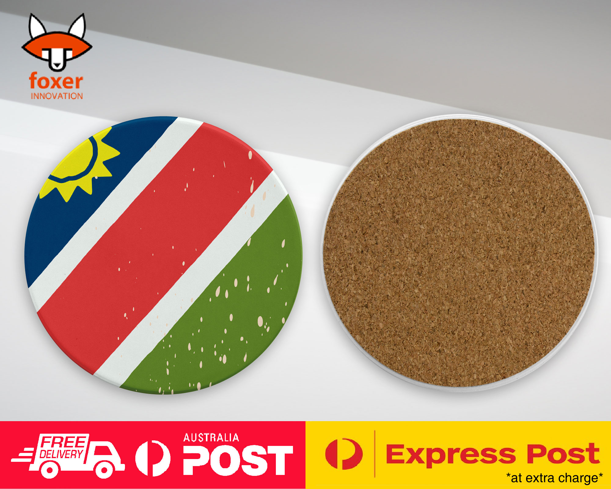COASTER COFFEE DRINKING MAT|NAMIBIA COUNTRY FLAG 278