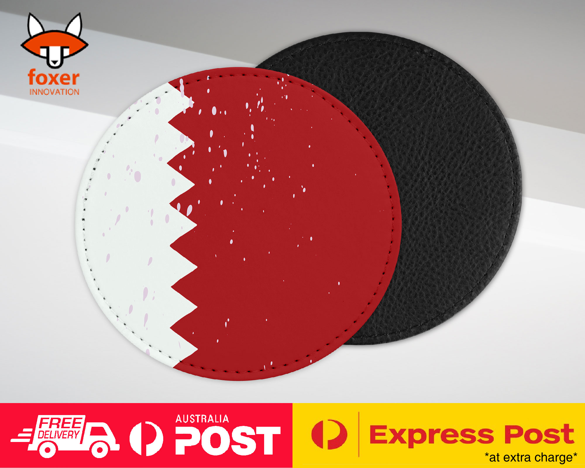 COASTER COFFEE DRINKING MAT|QATAR COUNTRY FLAG 296