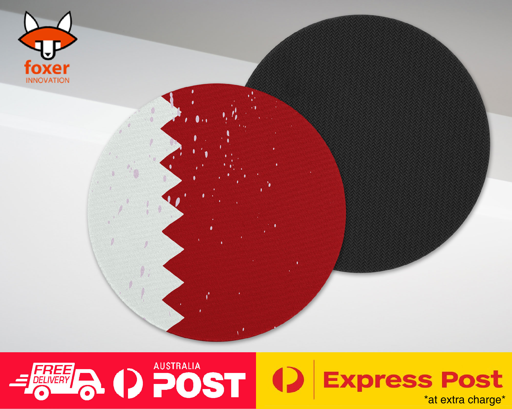 COASTER COFFEE DRINKING MAT|QATAR COUNTRY FLAG 296