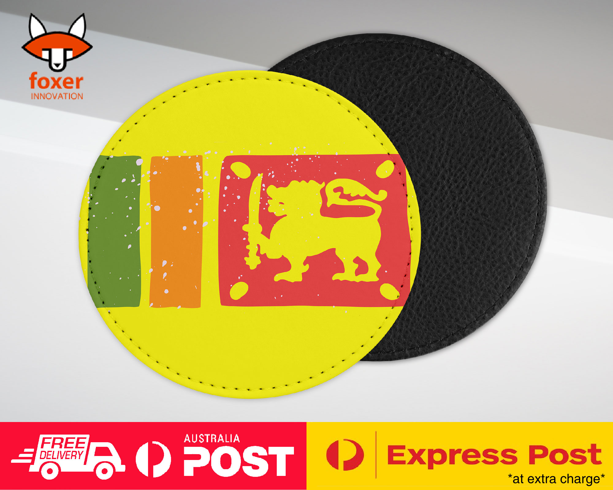 COASTER COFFEE DRINKING MAT|SRI LANKA COUNTRY FLAG
