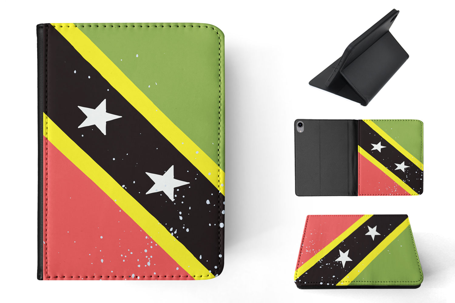 CASE COVER FOR APPLE IPAD|ST KITTS & NEVIS COUNTRY FLAG - Picture 6 of 55