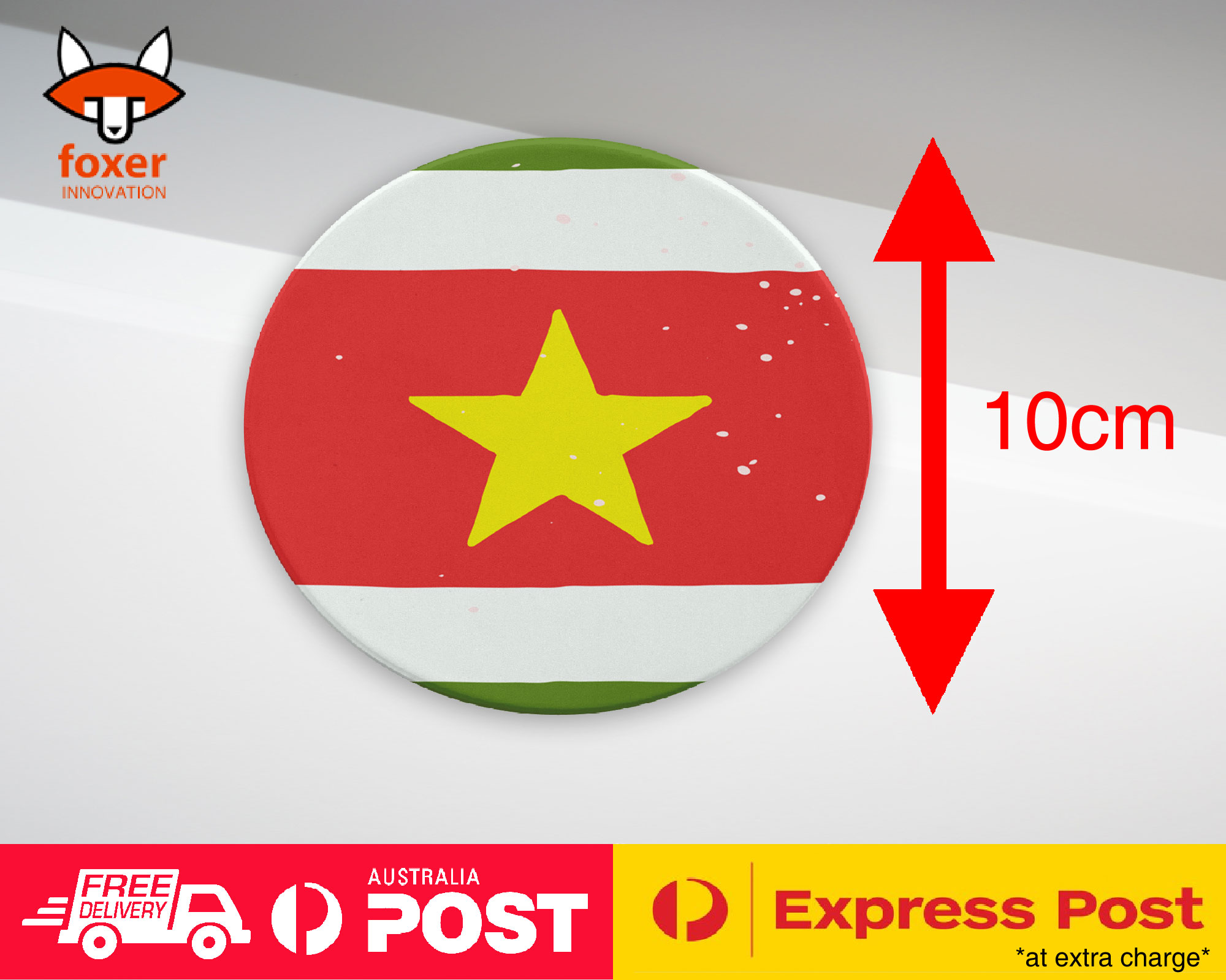 COASTER COFFEE DRINKING MAT|SURINAME COUNTRY FLAG 315