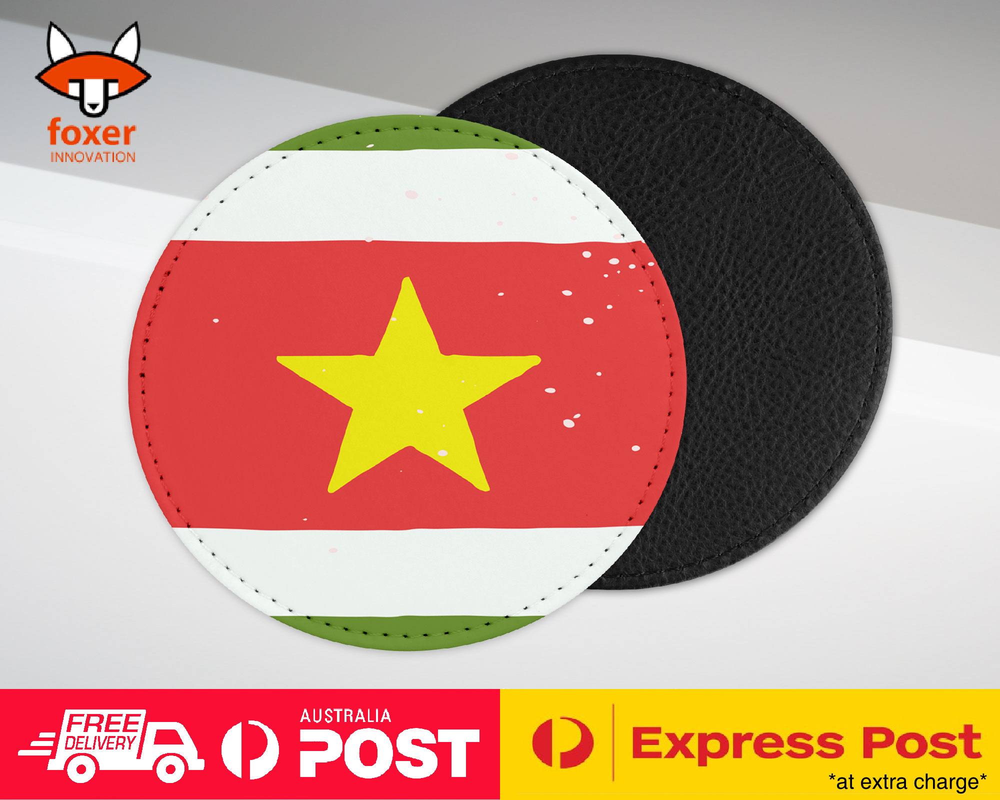 COASTER COFFEE DRINKING MAT|SURINAME COUNTRY FLAG 315