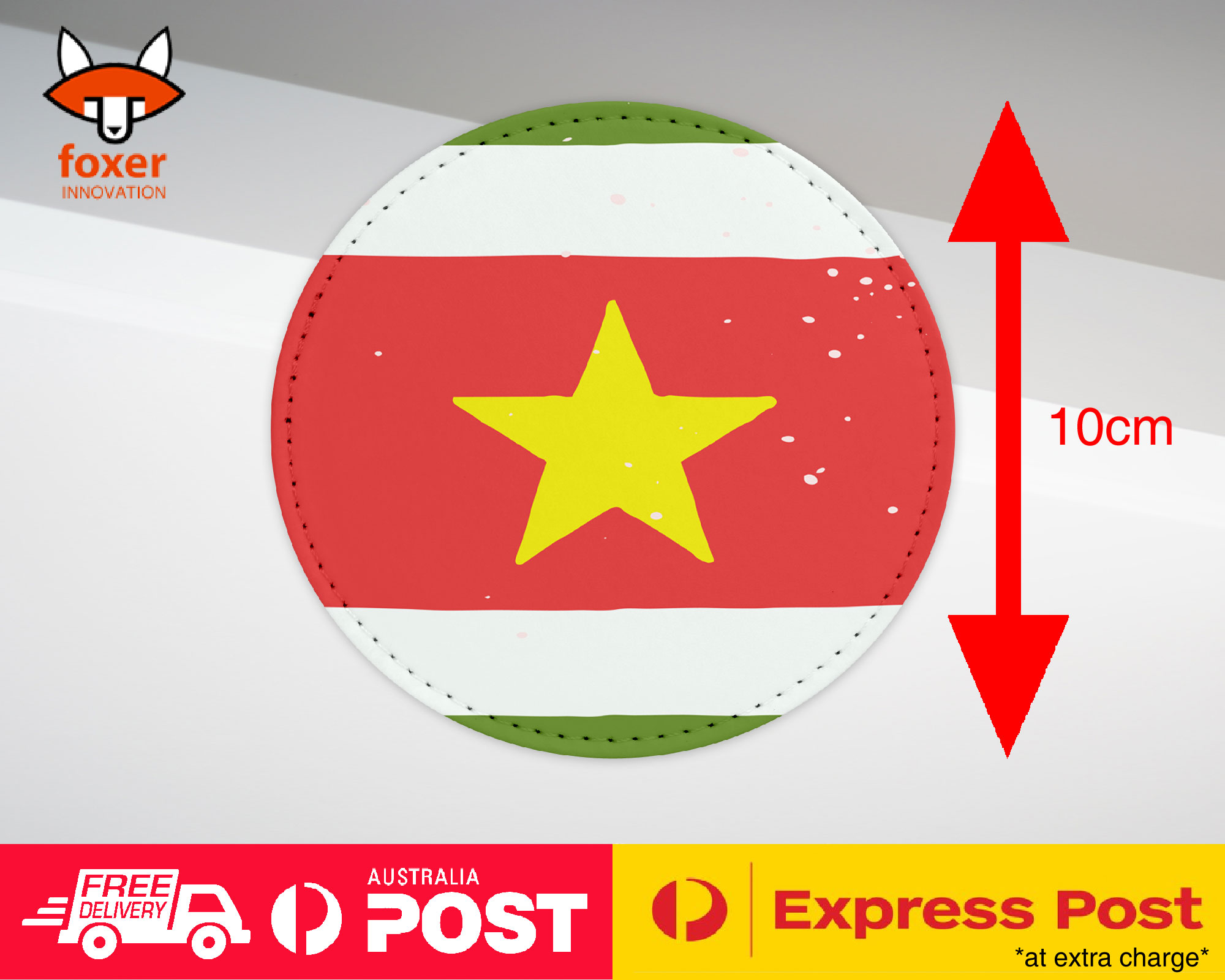 COASTER COFFEE DRINKING MAT|SURINAME COUNTRY FLAG 315