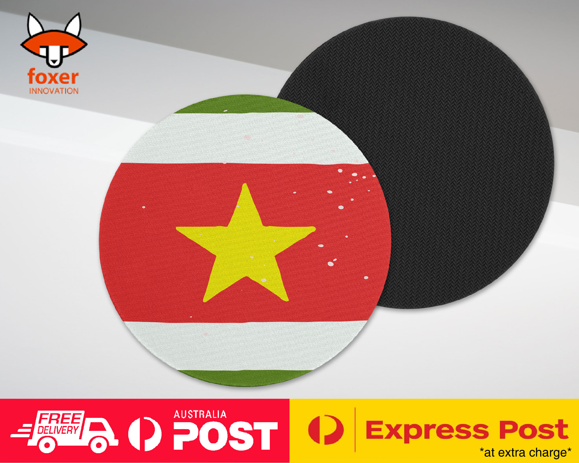 COASTER COFFEE DRINKING MAT|SURINAME COUNTRY FLAG 315